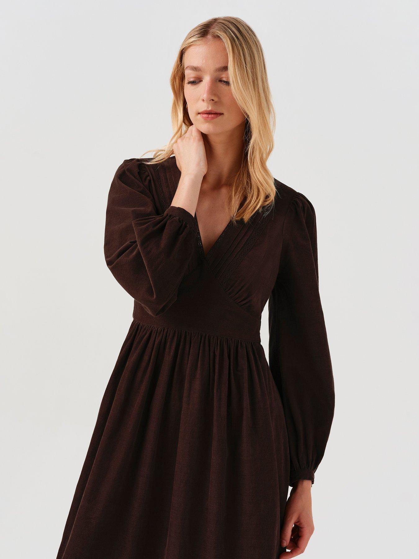 Image 5 of 7 of Ghost Chocolate Brown Gracie Dress