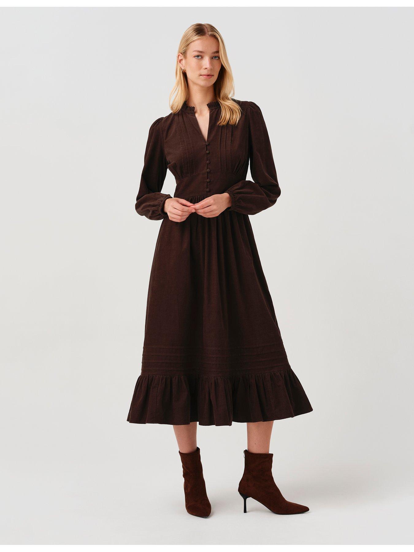 Image 3 of 7 of Ghost Chocolate Brown Michelle Dress