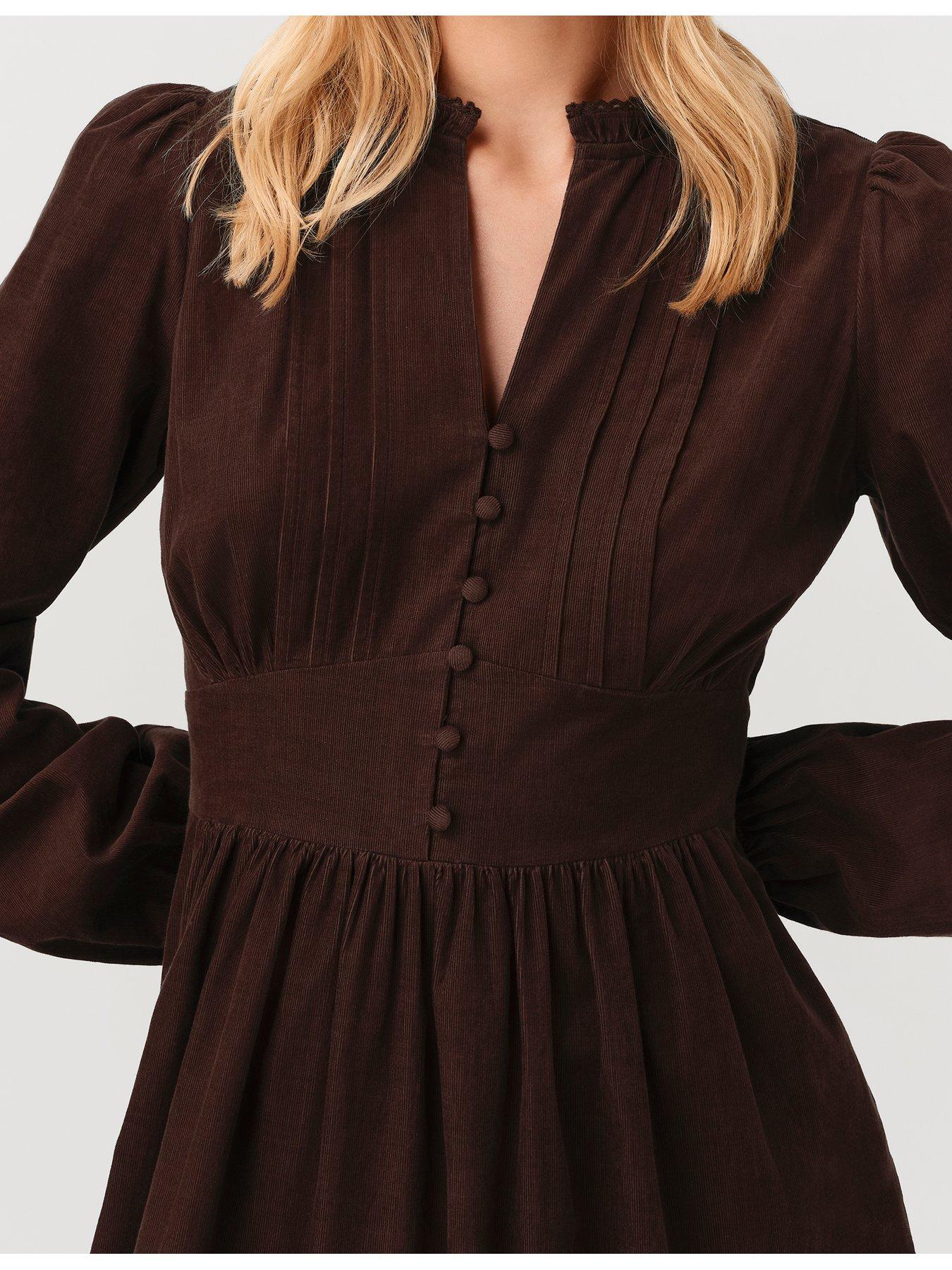Image 4 of 7 of Ghost Chocolate Brown Michelle Dress