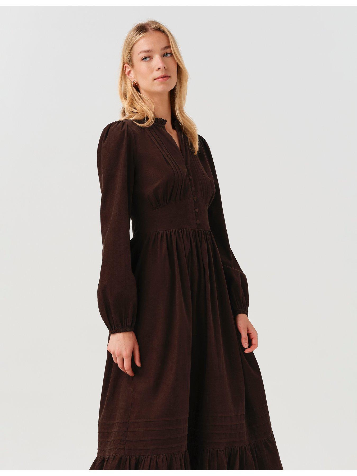 Image 6 of 7 of Ghost Chocolate Brown Michelle Dress