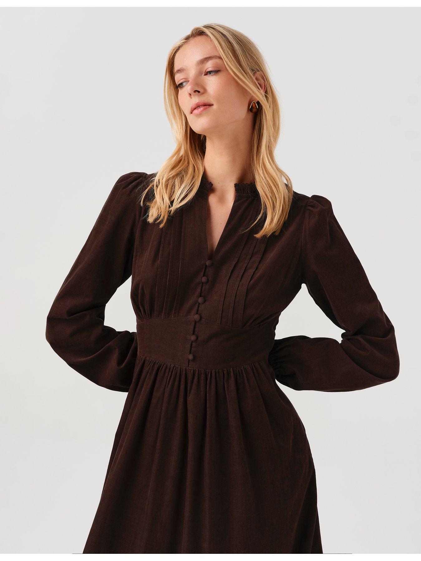Image 7 of 7 of Ghost Chocolate Brown Michelle Dress