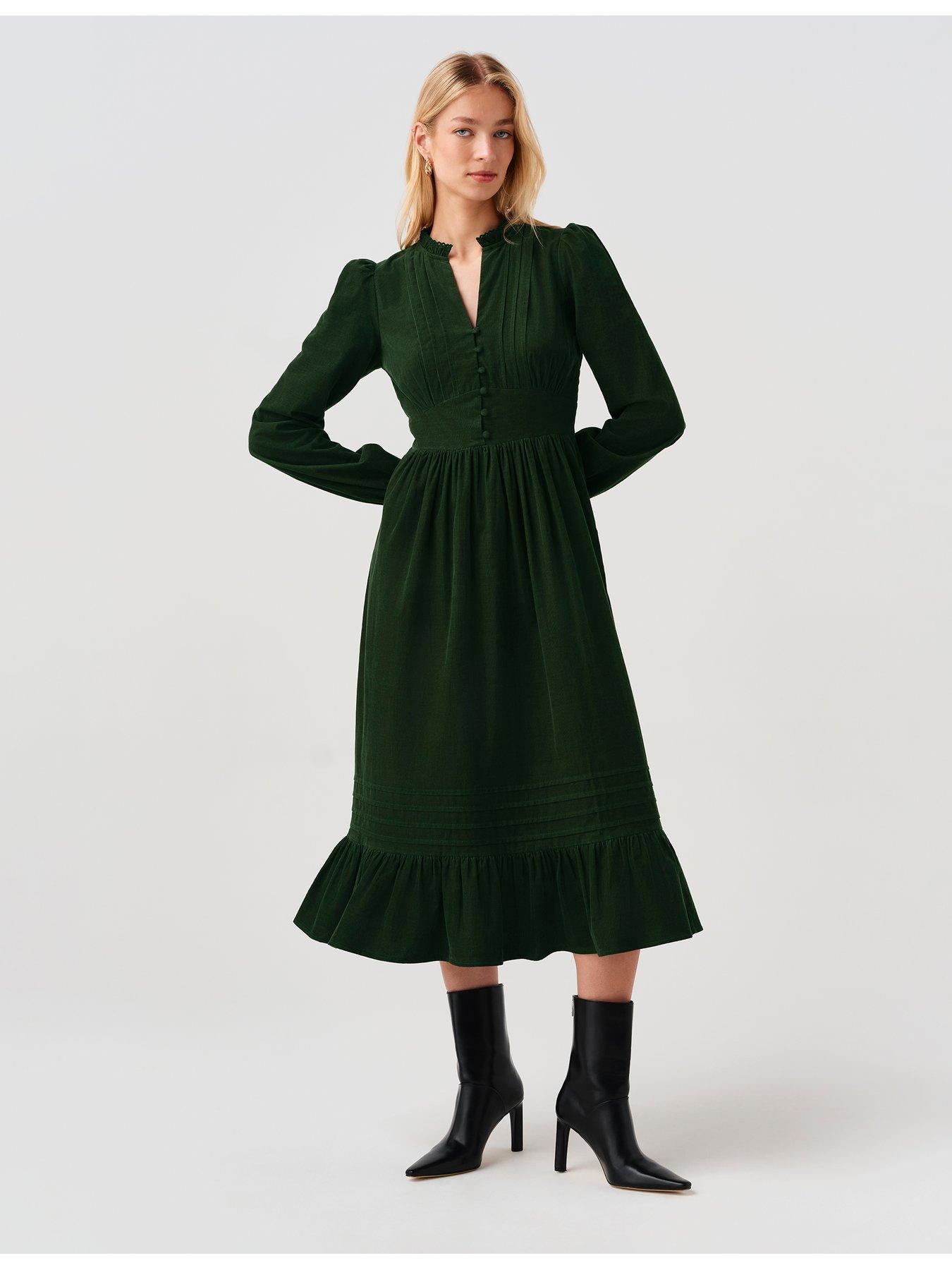 Image 3 of 7 of Ghost Bottle Green Michelle Dress