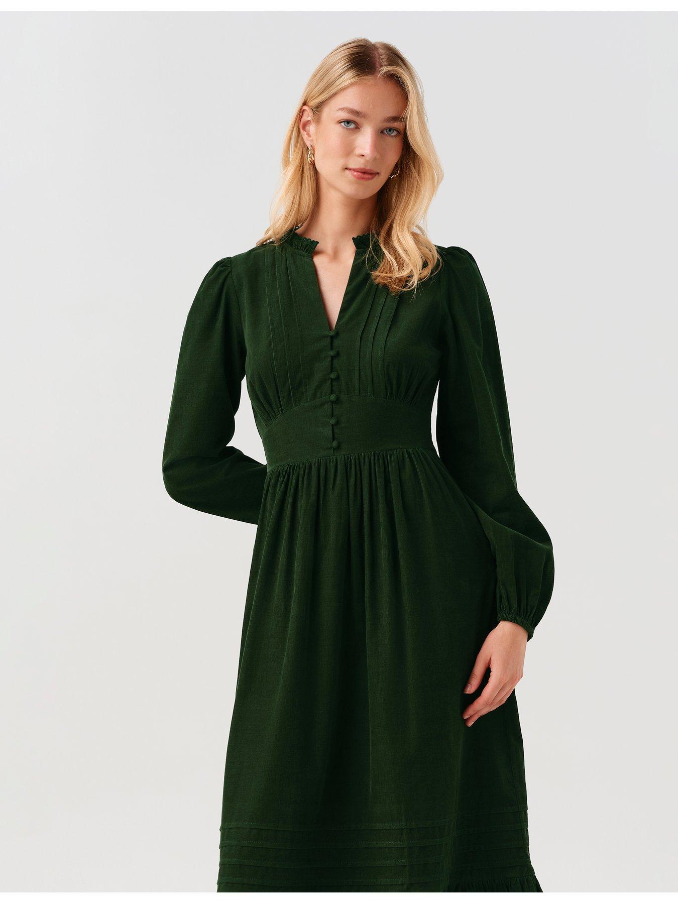 Image 4 of 7 of Ghost Bottle Green Michelle Dress