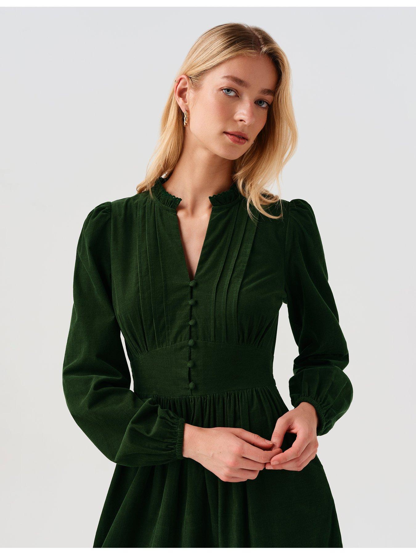 Image 6 of 7 of Ghost Bottle Green Michelle Dress