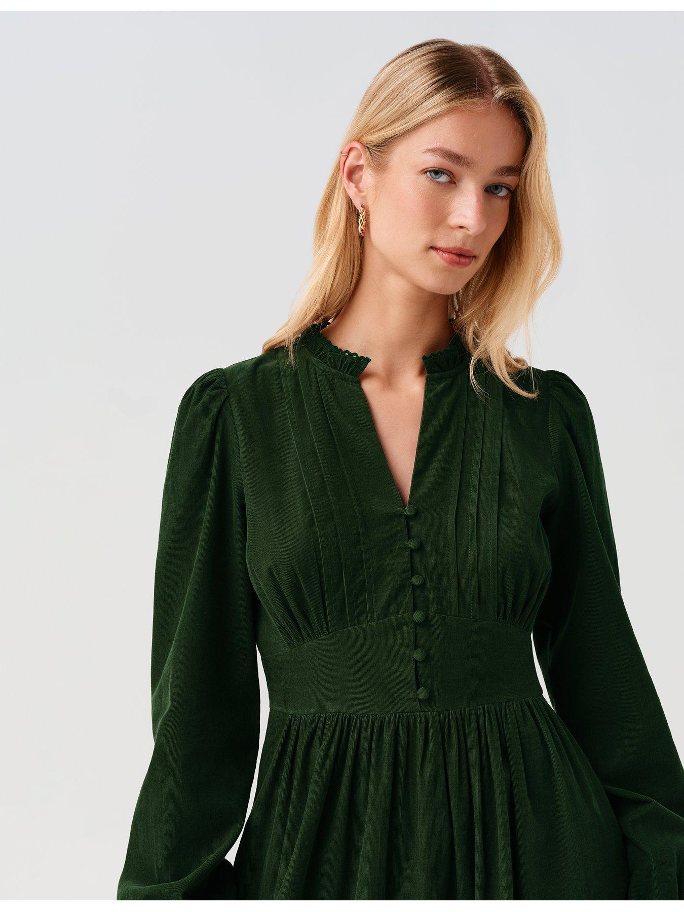 Image 7 of 7 of Ghost Bottle Green Michelle Dress