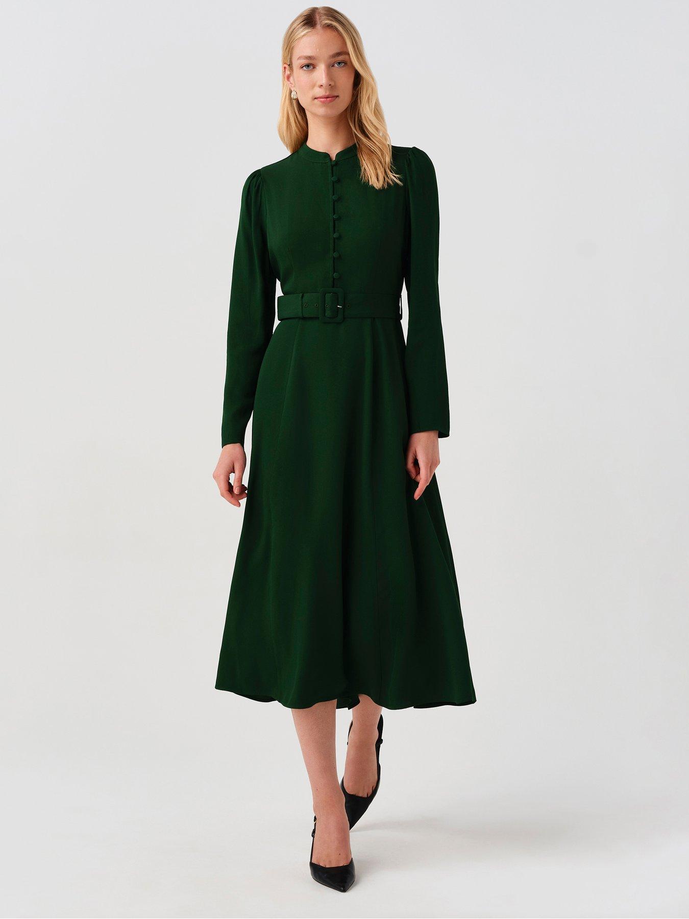 Image 1 of 7 of Ghost Forest Green Ria Dress