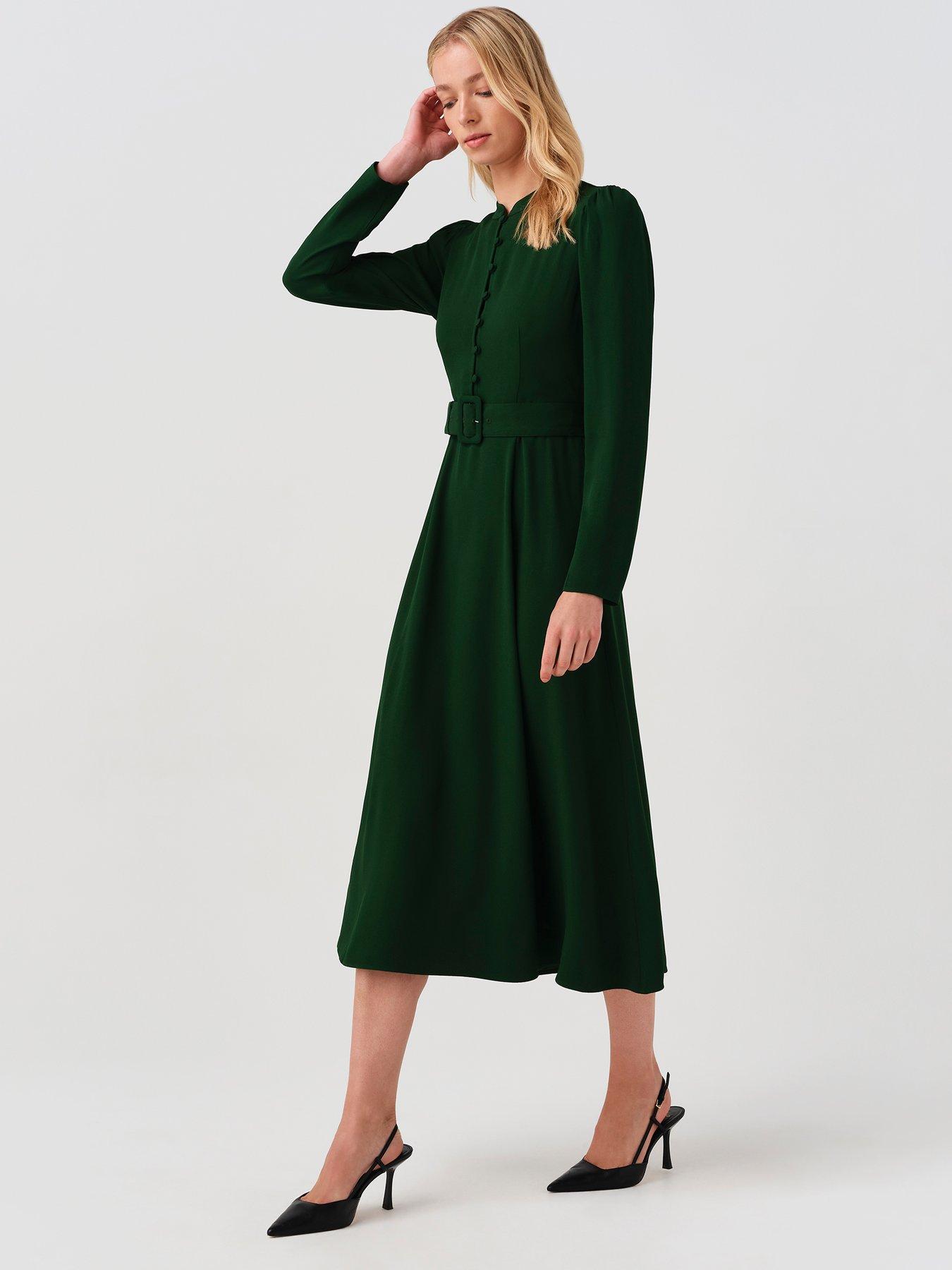 Image 3 of 7 of Ghost Forest Green Ria Dress
