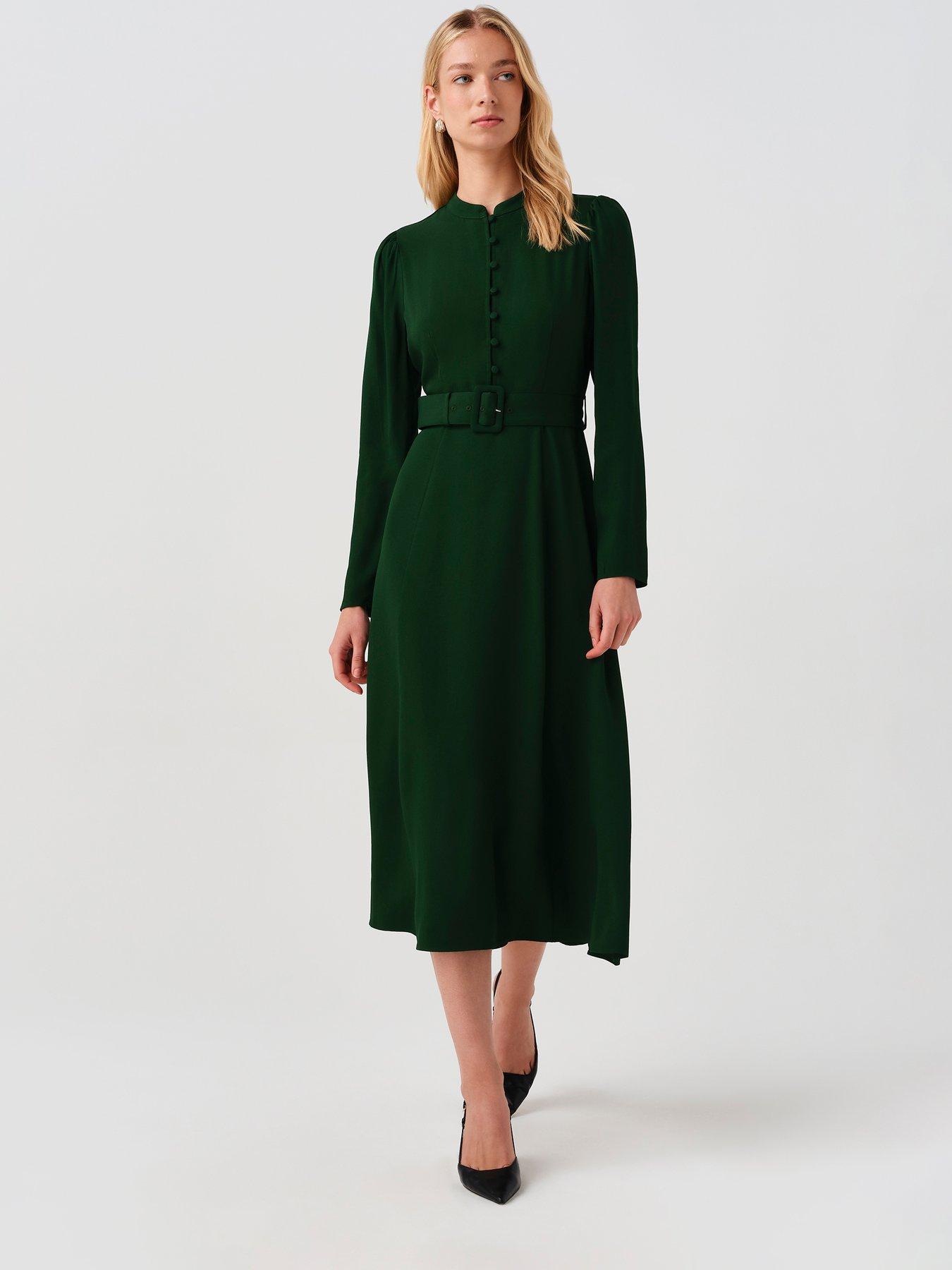 Image 4 of 7 of Ghost Forest Green Ria Dress