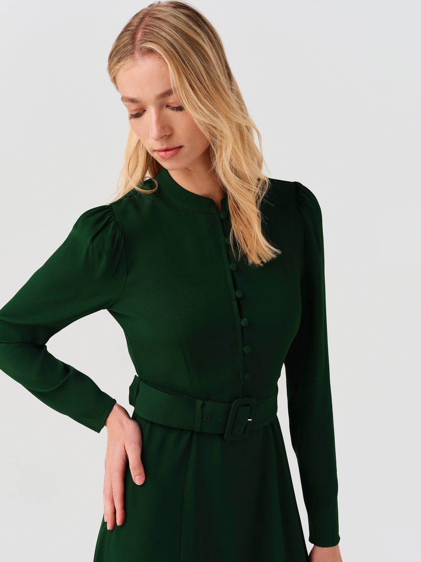 Image 6 of 7 of Ghost Forest Green Ria Dress