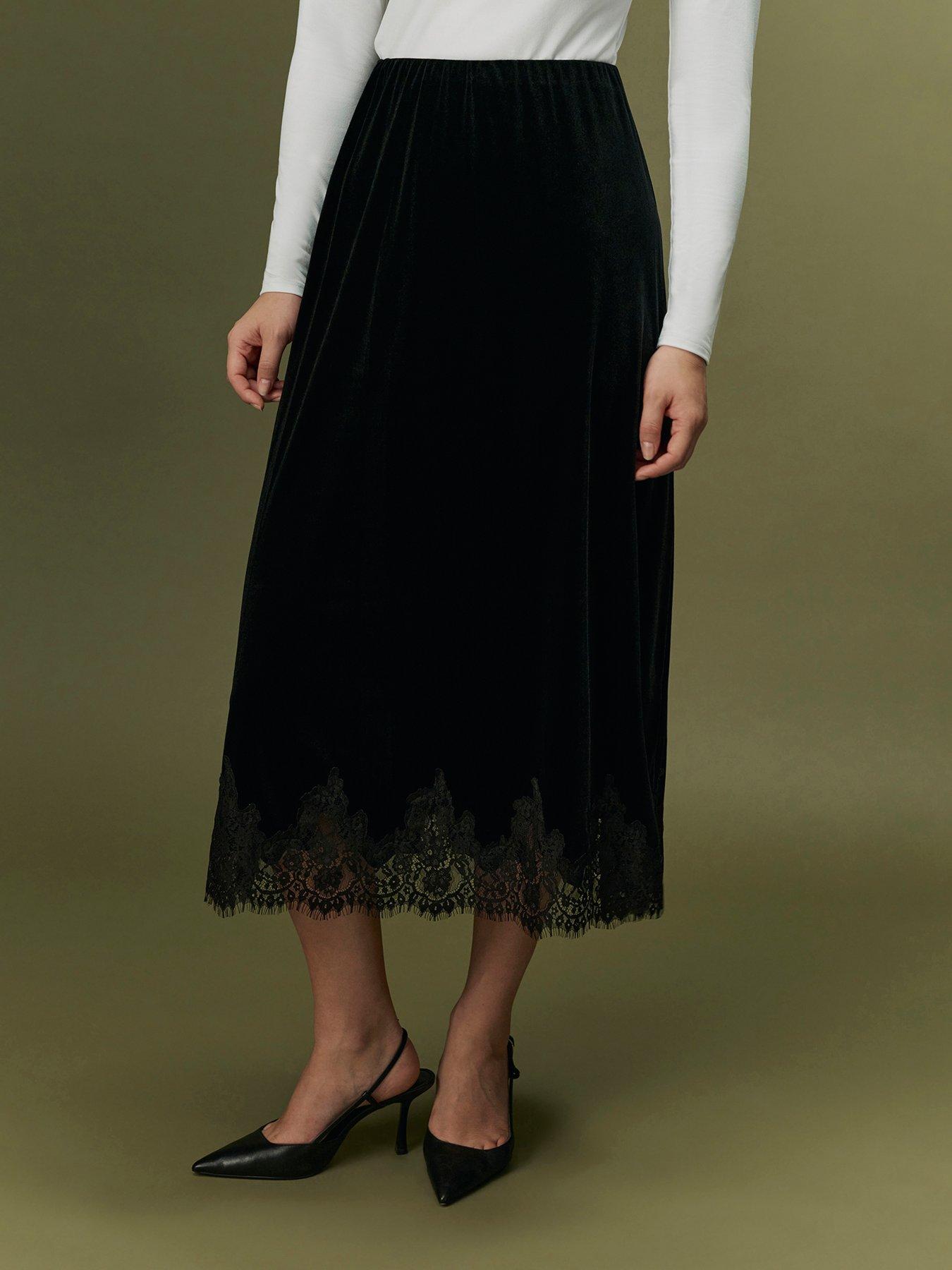 Image 1 of 7 of Ghost Black Solene Skirt