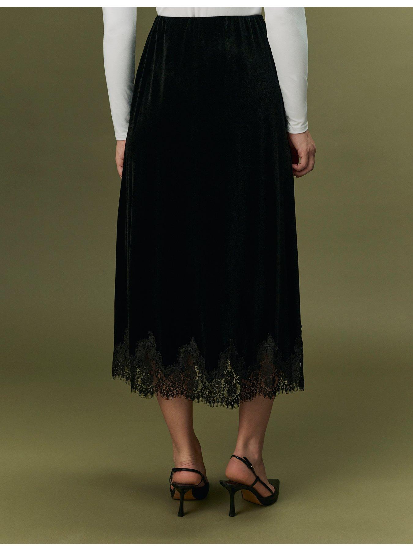 Image 2 of 7 of Ghost Black Solene Skirt