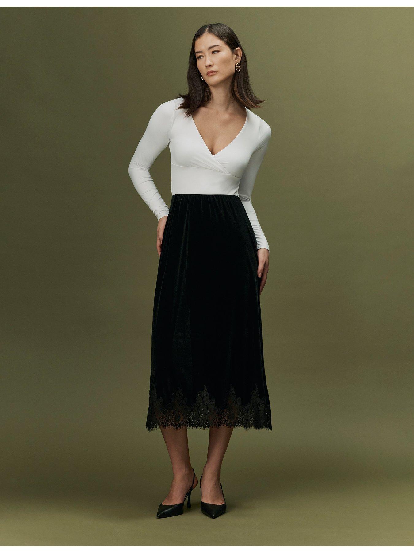 Image 3 of 7 of Ghost Black Solene Skirt