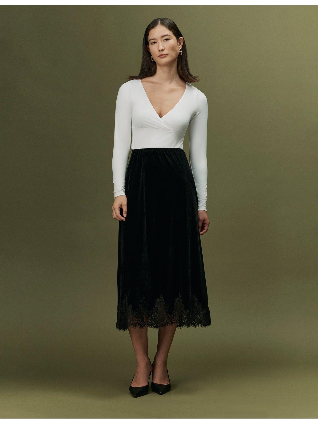 Image 4 of 7 of Ghost Black Solene Skirt