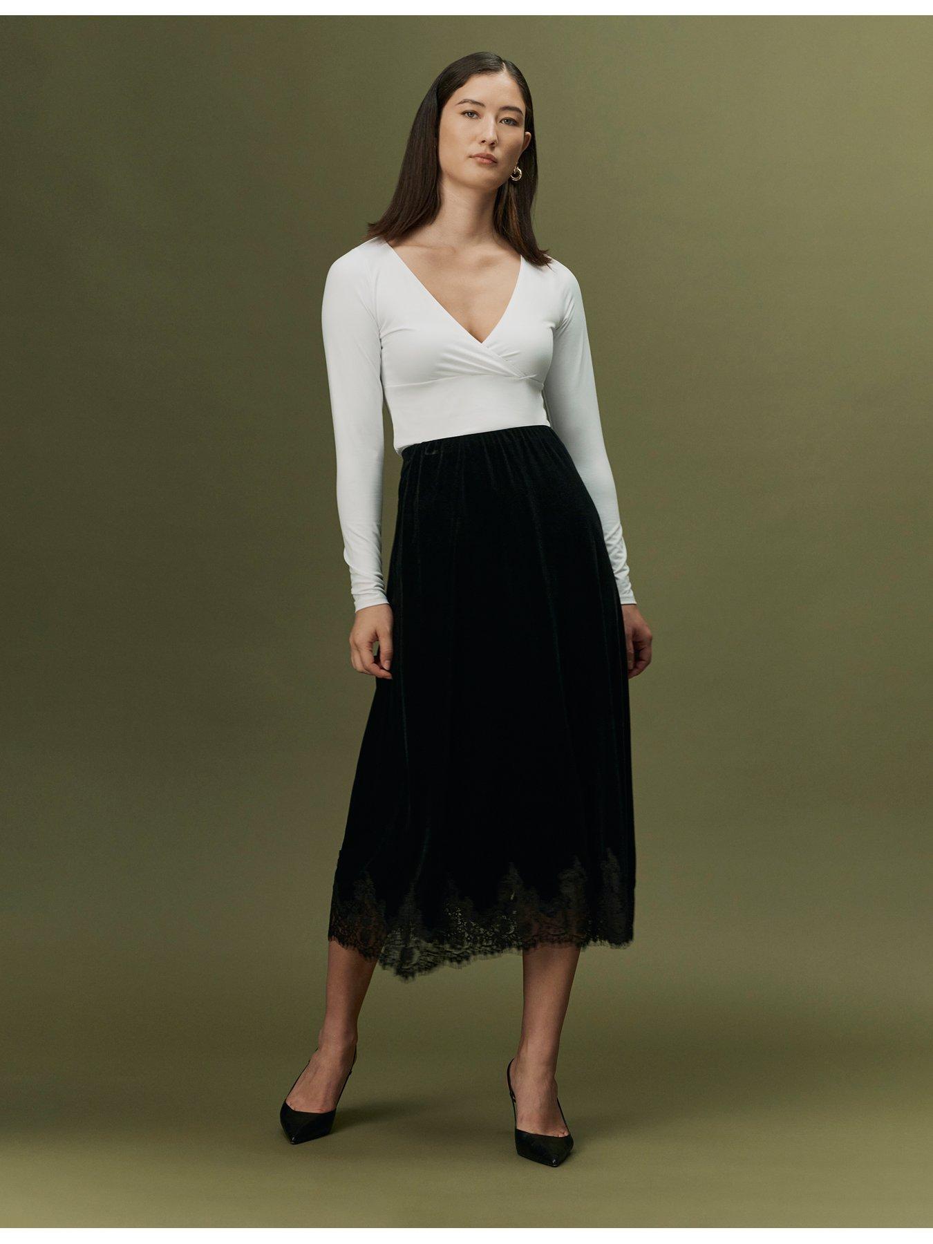 Image 5 of 7 of Ghost Black Solene Skirt
