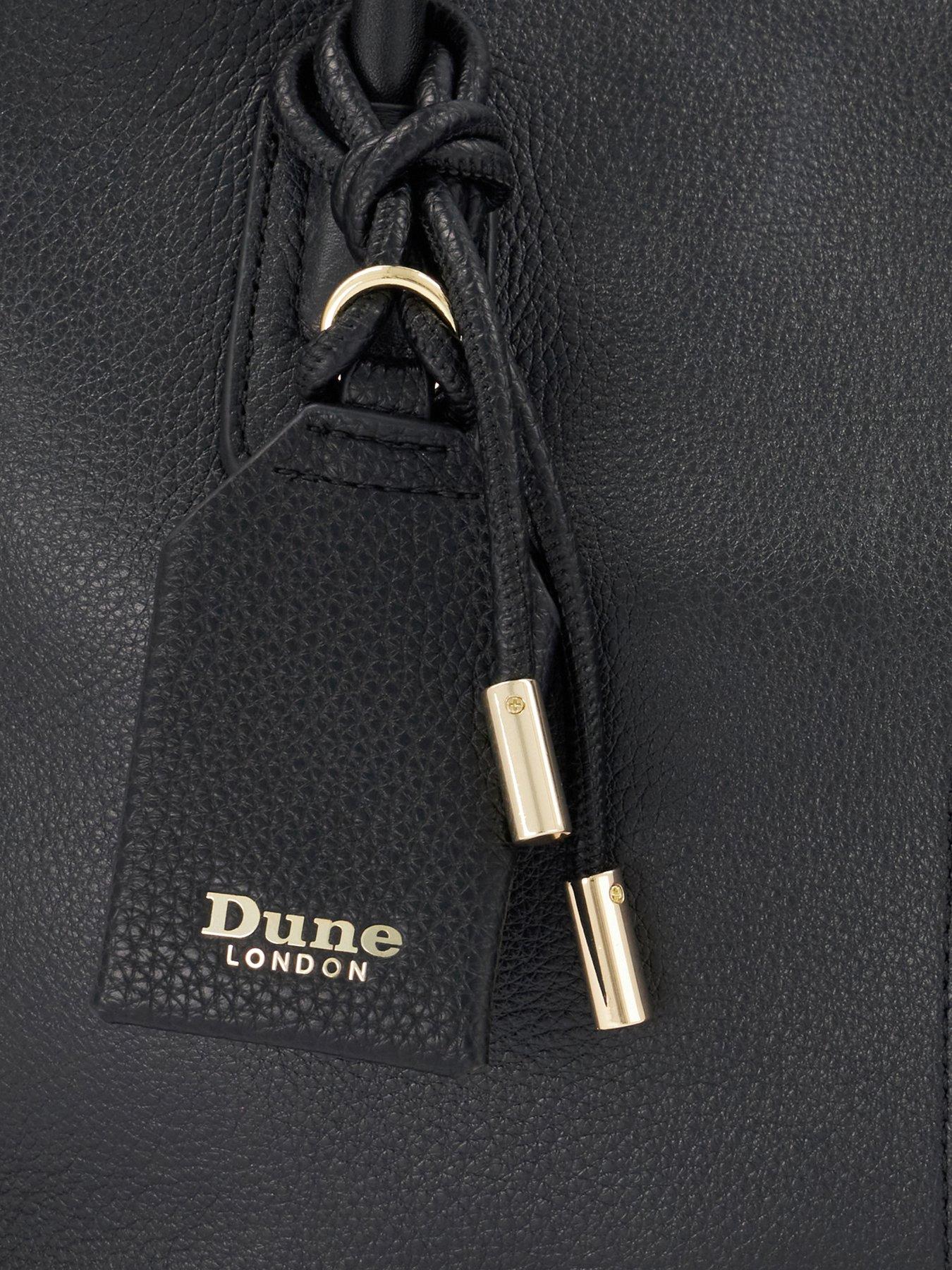 Image 6 of 6 of Dune London Womens Deserving Leather Shoulder Bag - Black