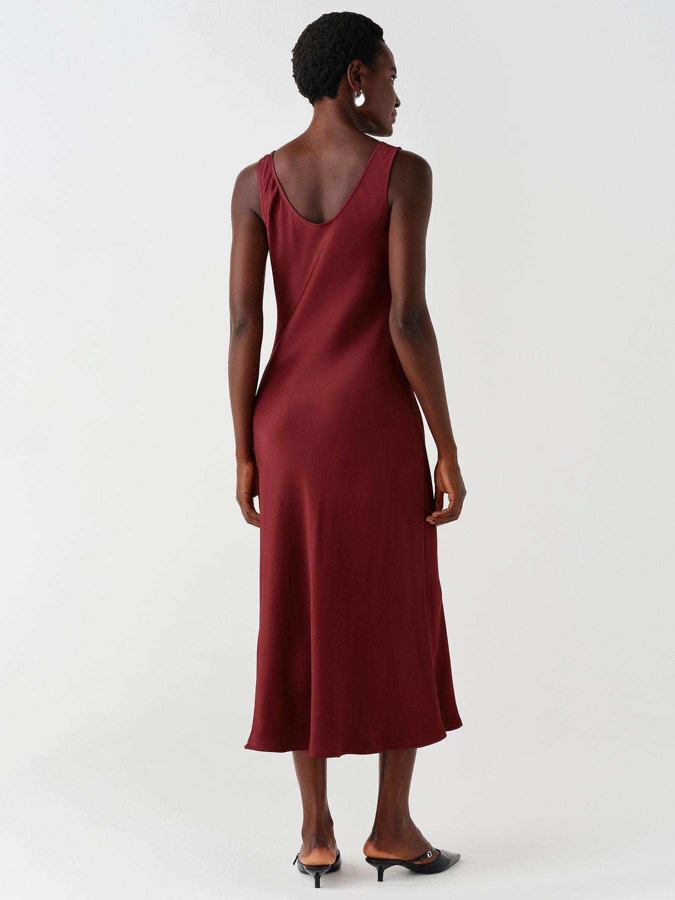 Image 2 of 7 of Ghost Burgundy Palm Dress