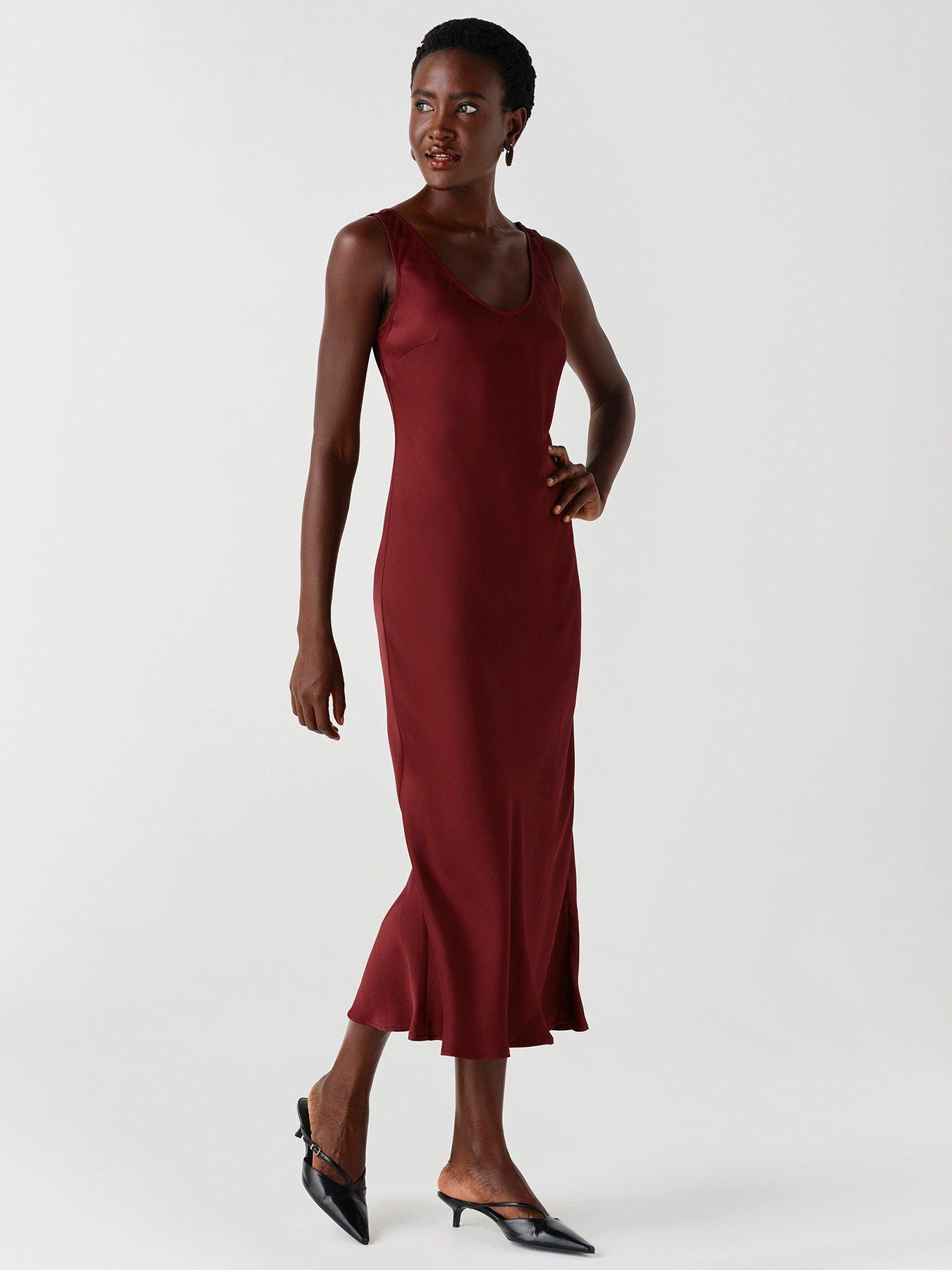 Image 3 of 7 of Ghost Burgundy Palm Dress