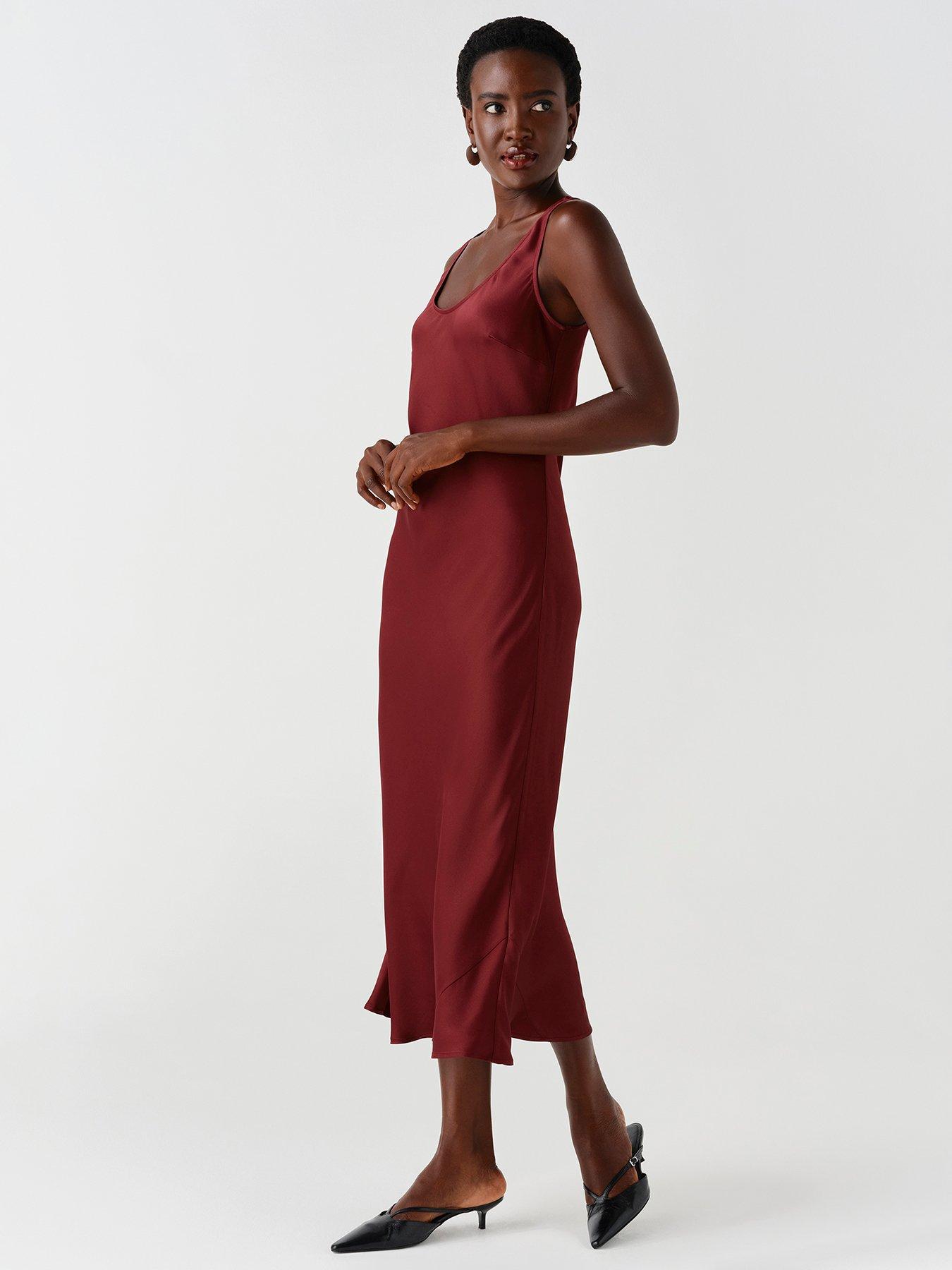 Image 4 of 7 of Ghost Burgundy Palm Dress