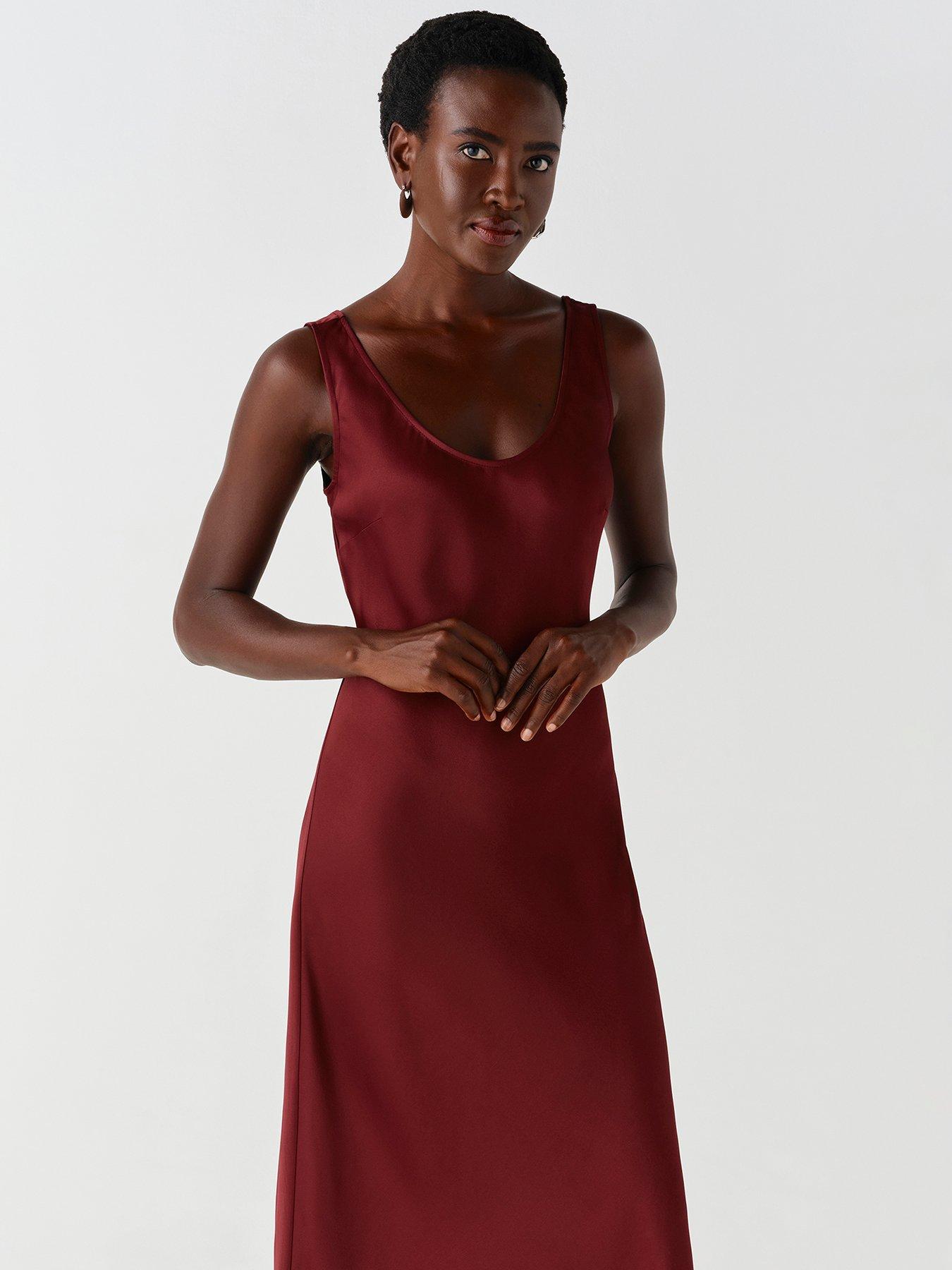 Image 5 of 7 of Ghost Burgundy Palm Dress