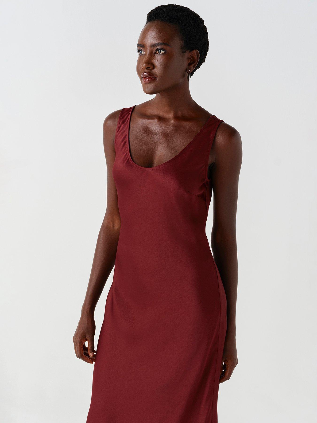 Image 6 of 7 of Ghost Burgundy Palm Dress