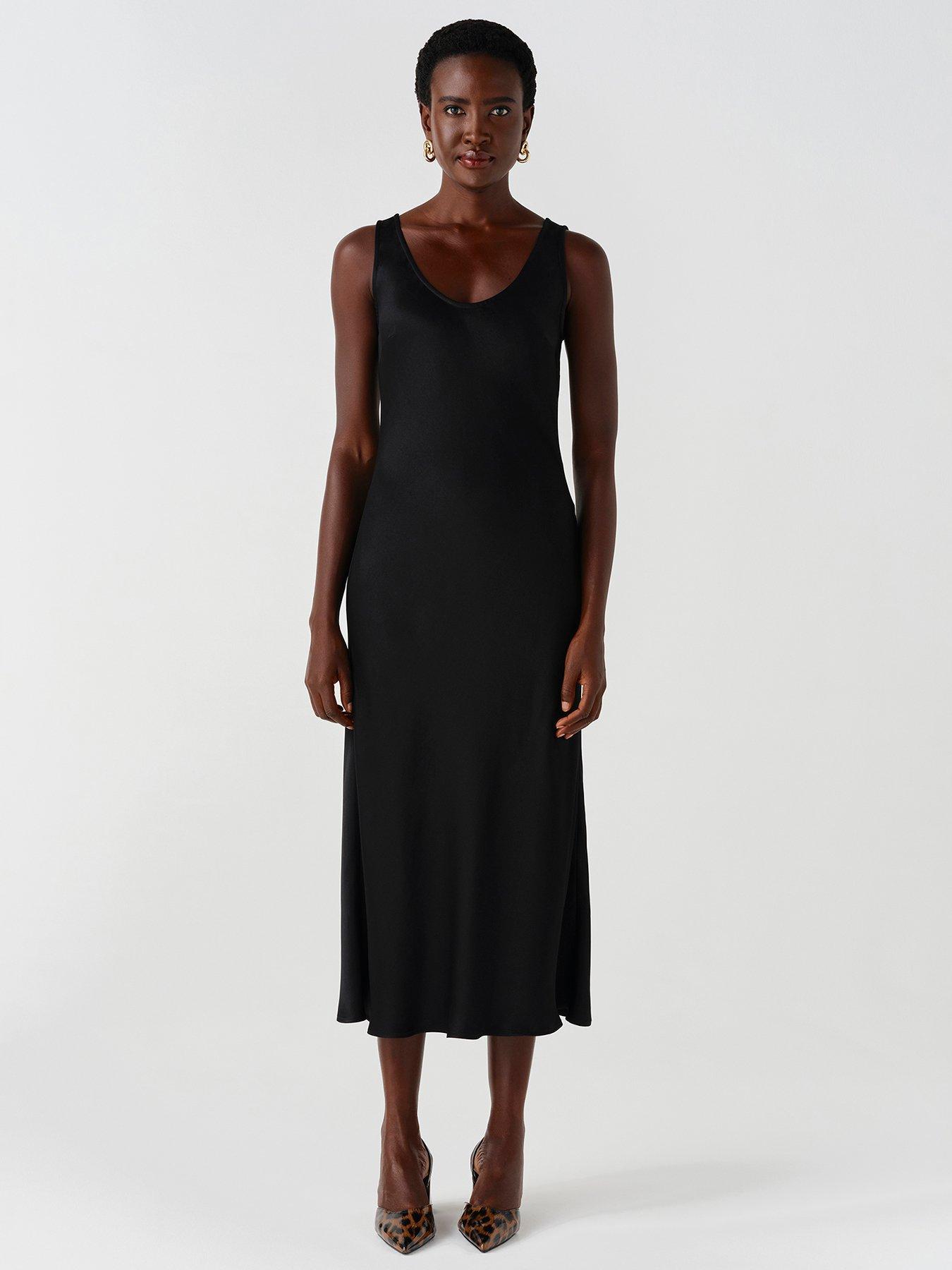 Image 1 of 7 of Ghost Black Palm Dress