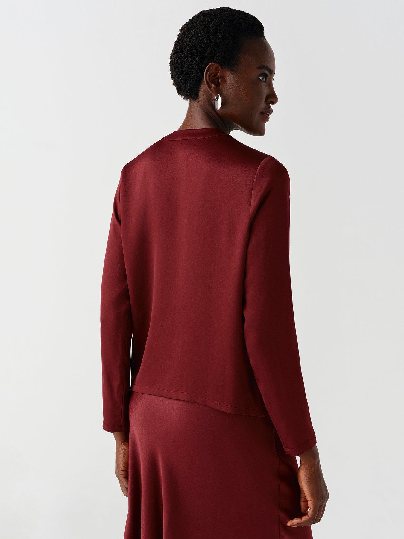 Image 2 of 7 of Ghost Burgundy Effie Blouse