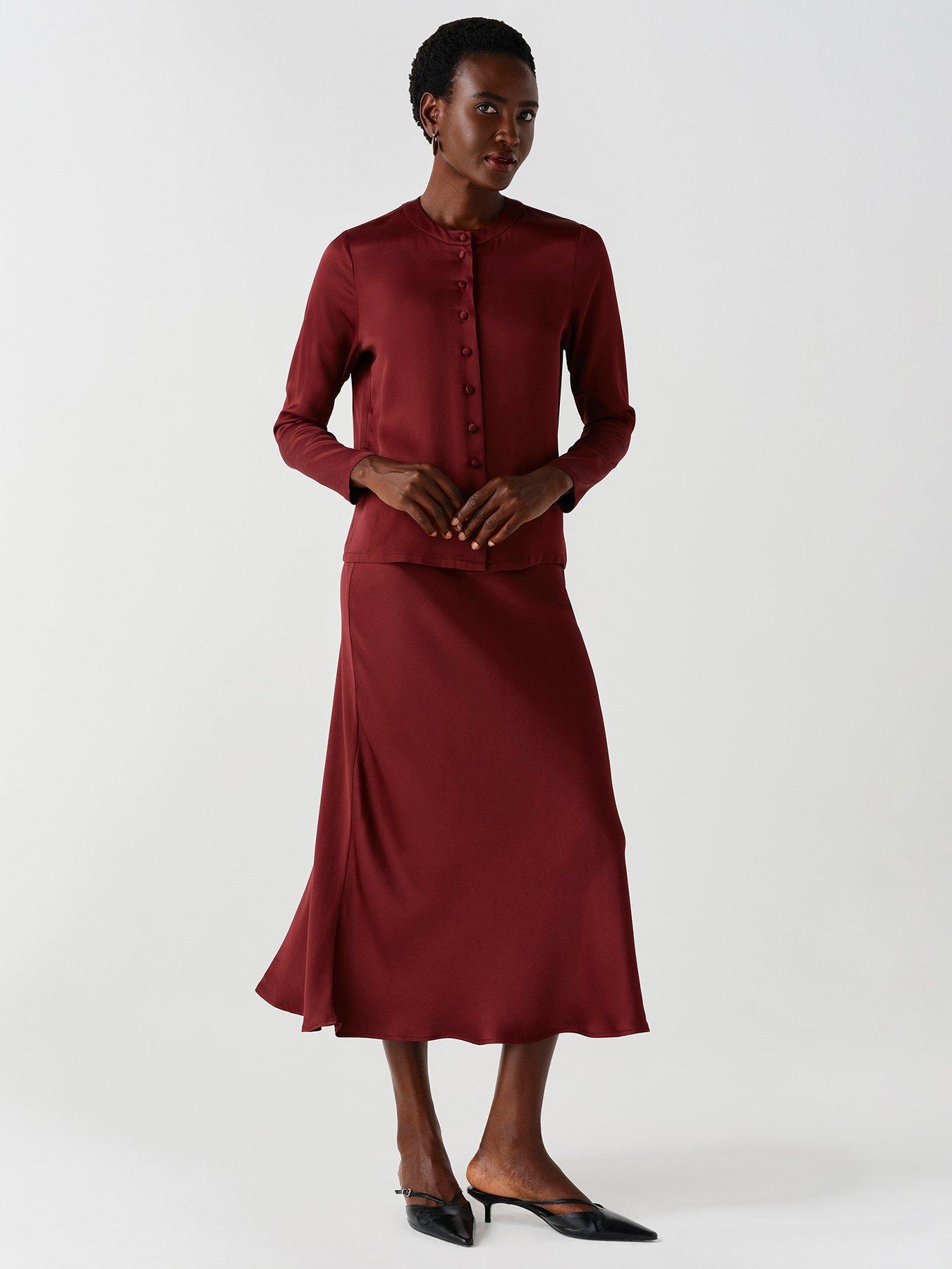 Image 3 of 7 of Ghost Burgundy Effie Blouse