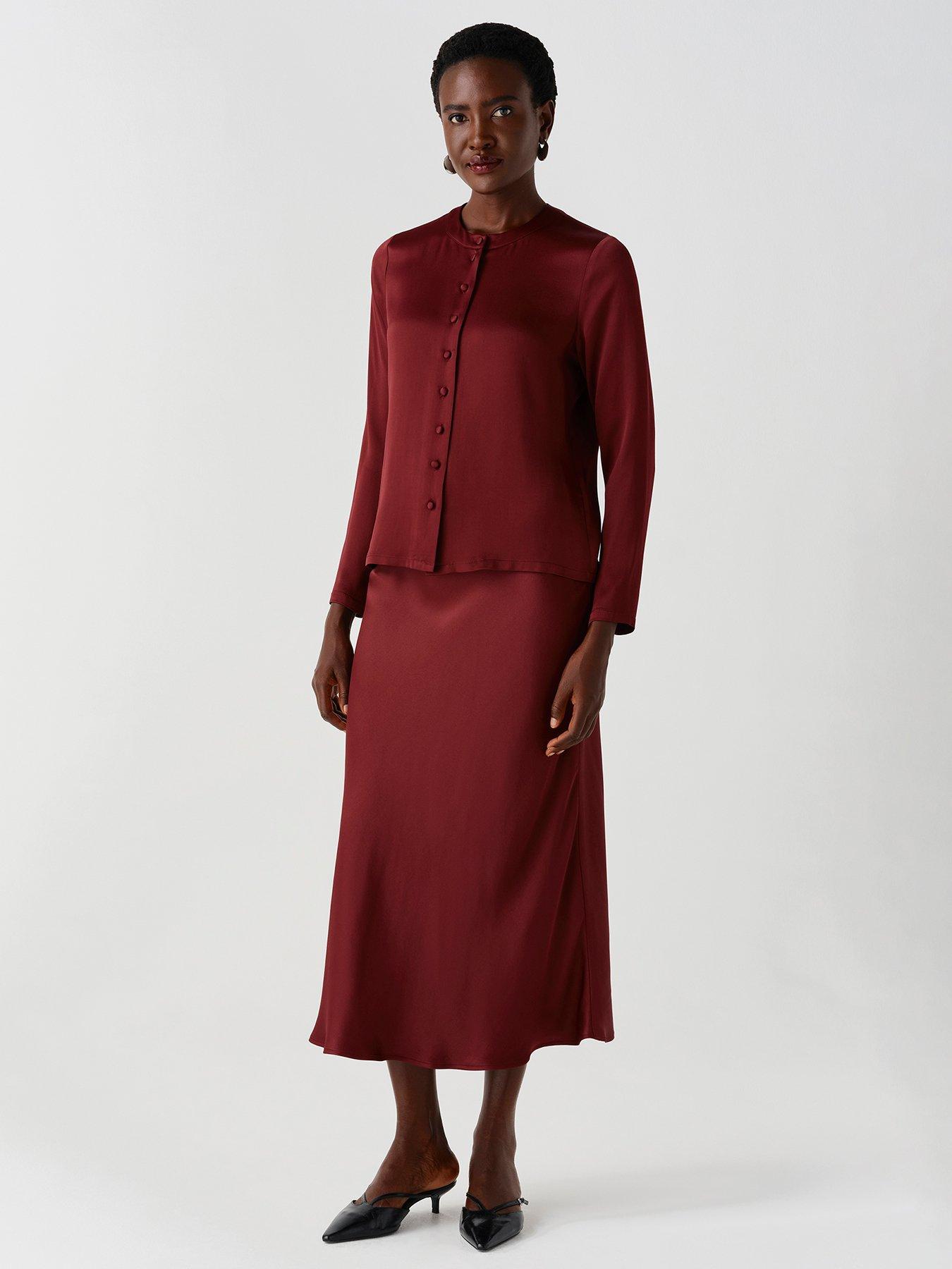 Image 6 of 7 of Ghost Burgundy Effie Blouse