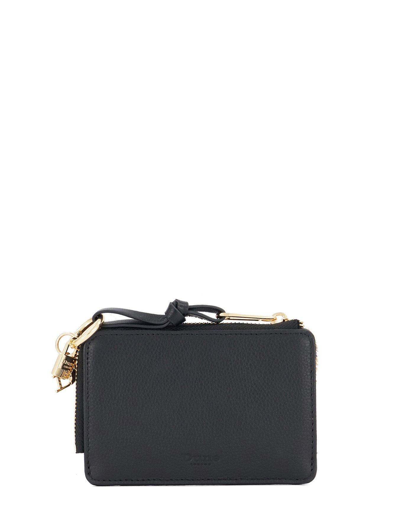 Image 2 of 5 of Dune London Womens Kinder Leopard Print Zip Purse - Brown