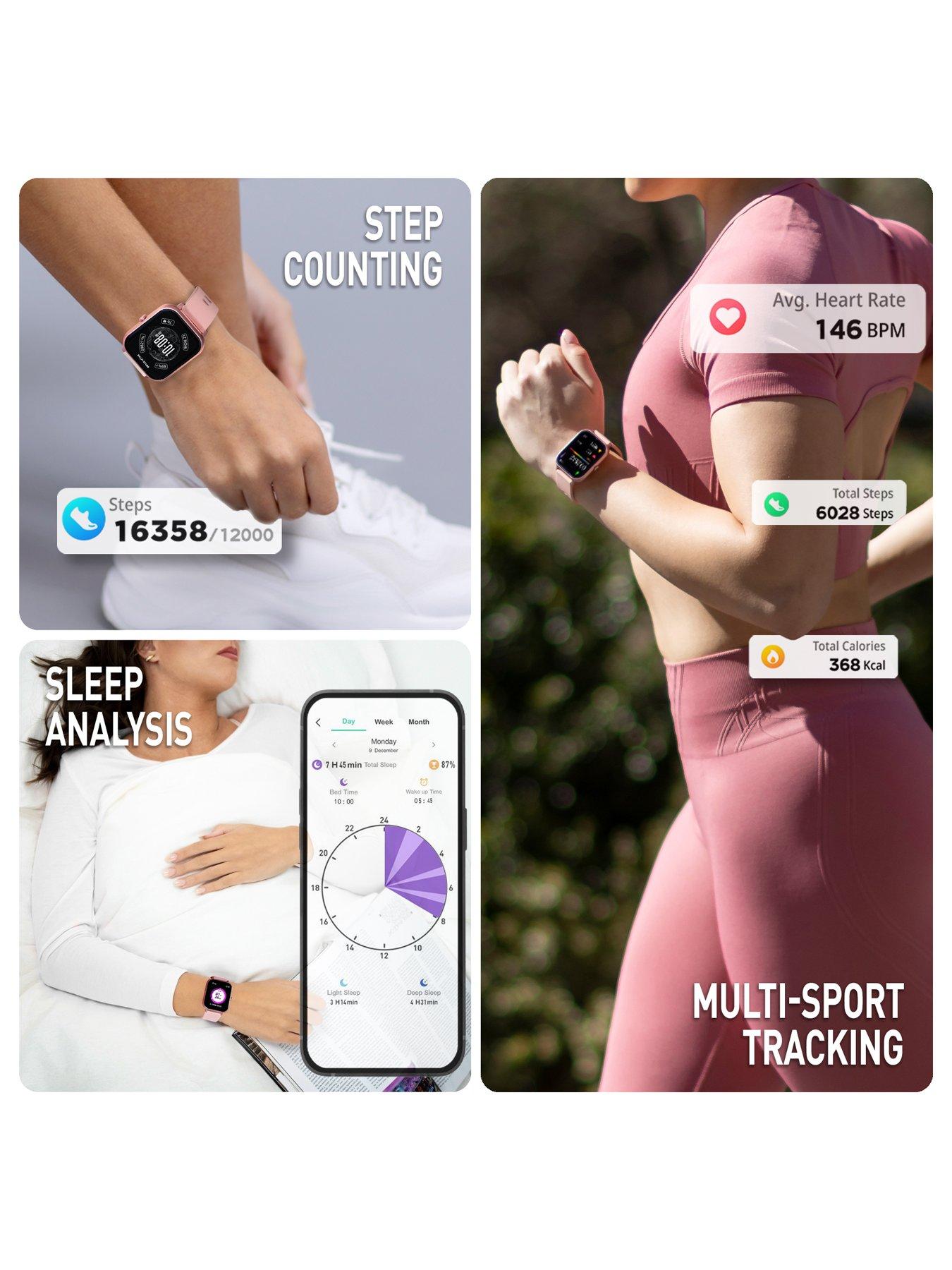 Image 2 of 6 of Reflex Active Reflex Active Series 17 Pink Strap Smart Watch