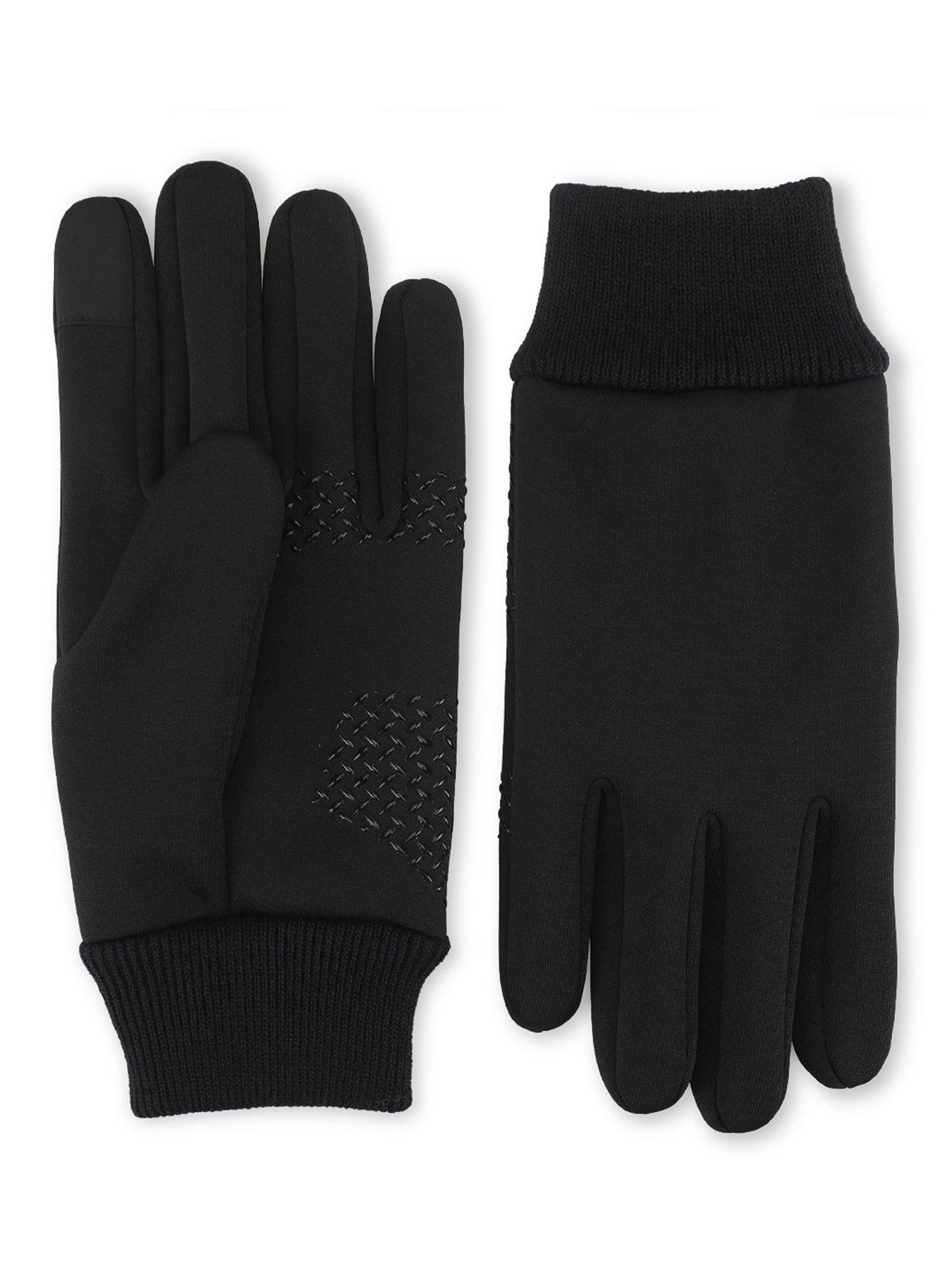 Image 2 of 5 of TOTES Totes Mens Stretch Thermal Gloves With Smartouch - Black