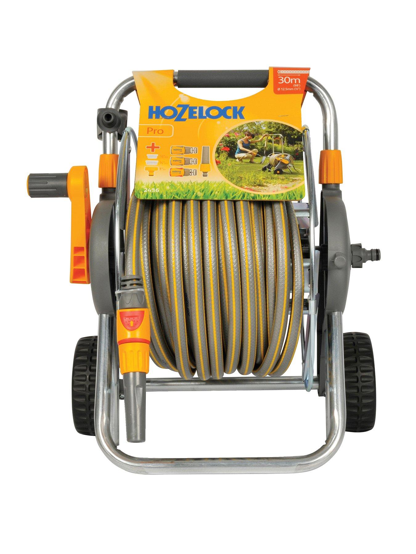 Image 1 of 3 of Hozelock 2436 60m Metal Pro Hose Cart & 30m of 12.5mm Hose