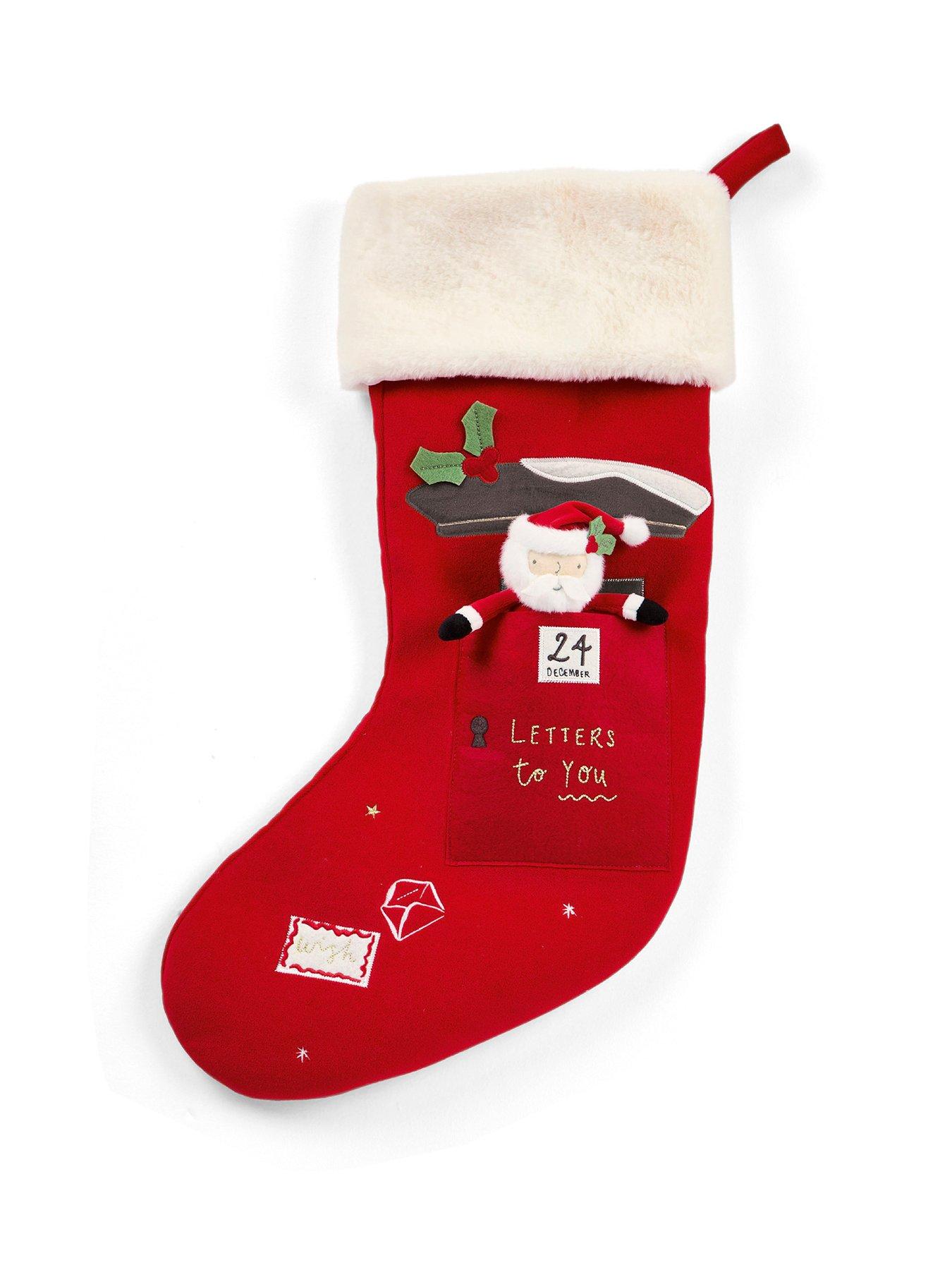 Mamas & Papas Unisex Infant Red Large Christmas Santa Stocking - Image 4