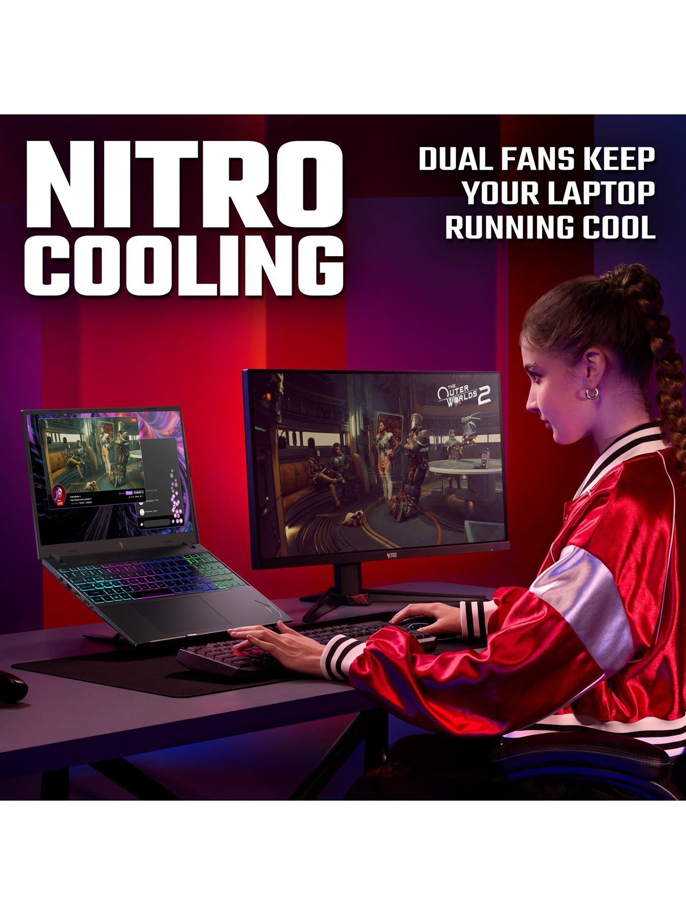 Image 5 of 8 of Acer Nitro V 16 Gaming Laptop - GeForce RTX 5070, Intel Core 7, 16GB RAM, 512GB SSD, 120Hz, 16in WUXGA IPS, Black