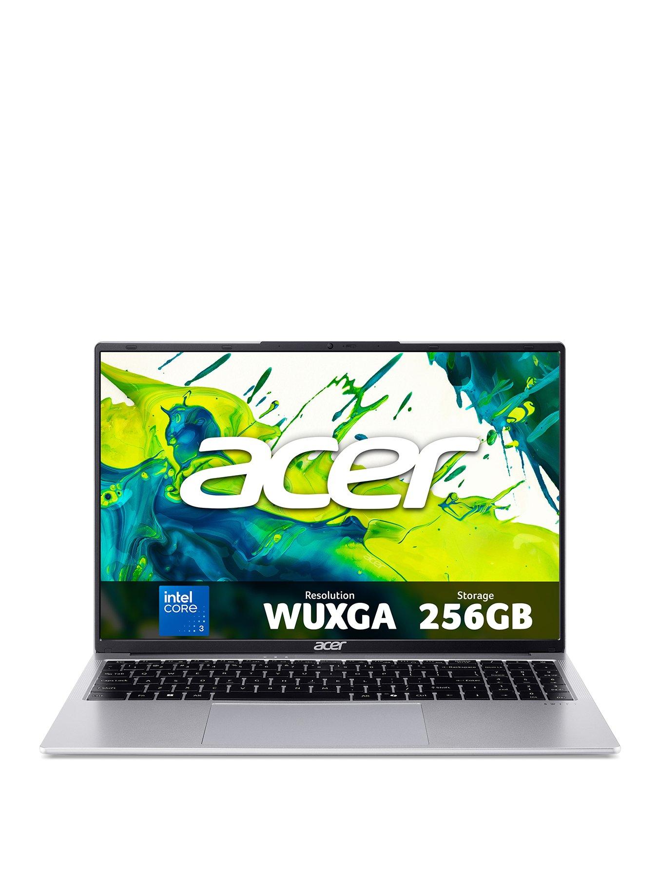 Image 1 of 8 of Acer SFL16-31P Traditional Laptop - Intel Core 3 processor N355, 8 GB, 256GB , UMA, 16" WUXGA IPS, Windows 11 , Silver