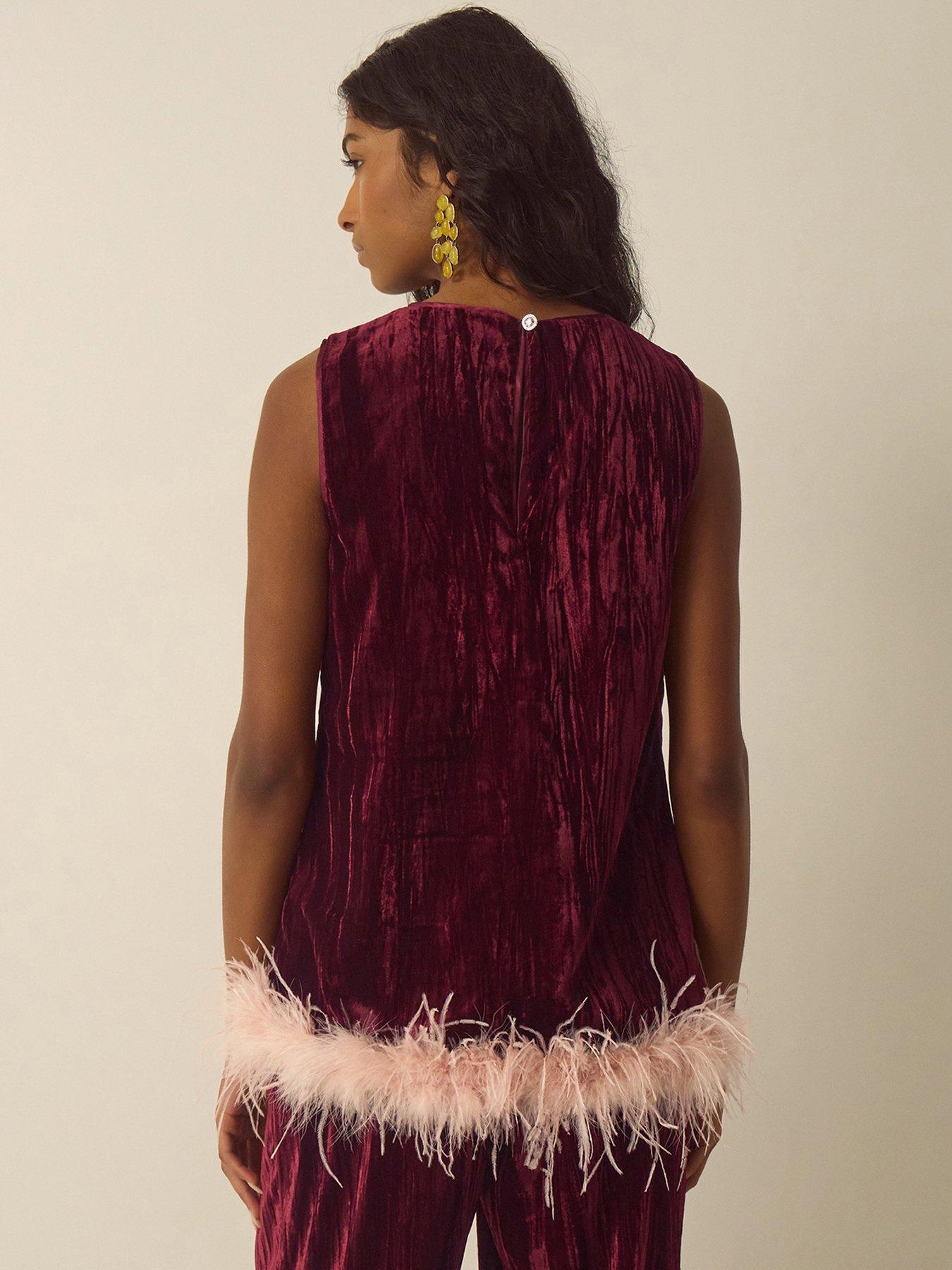 Image 3 of 7 of Monsoon Emma Velvet Top