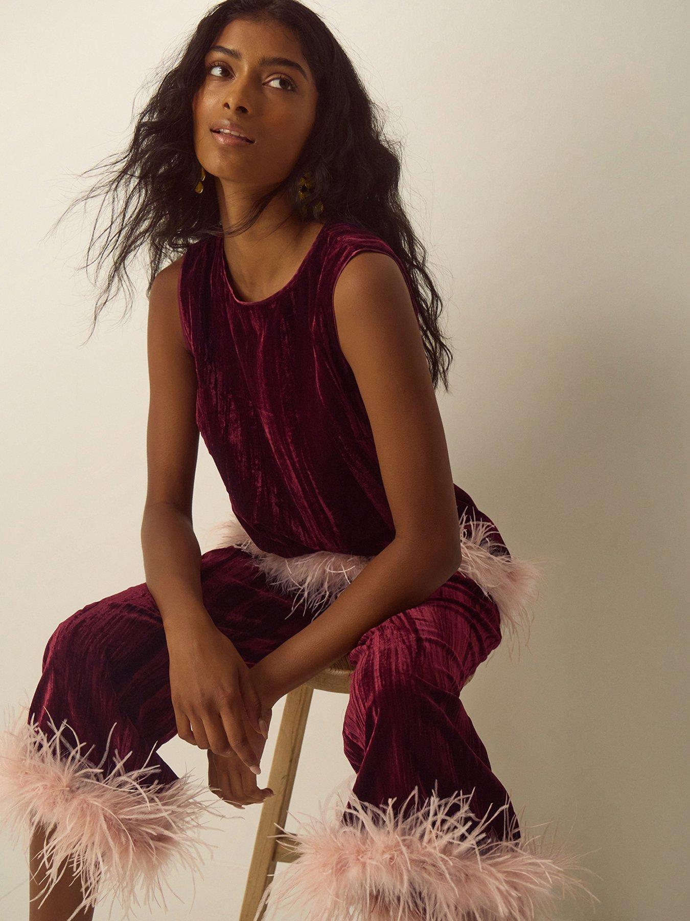 Image 5 of 7 of Monsoon Emma Velvet Top
