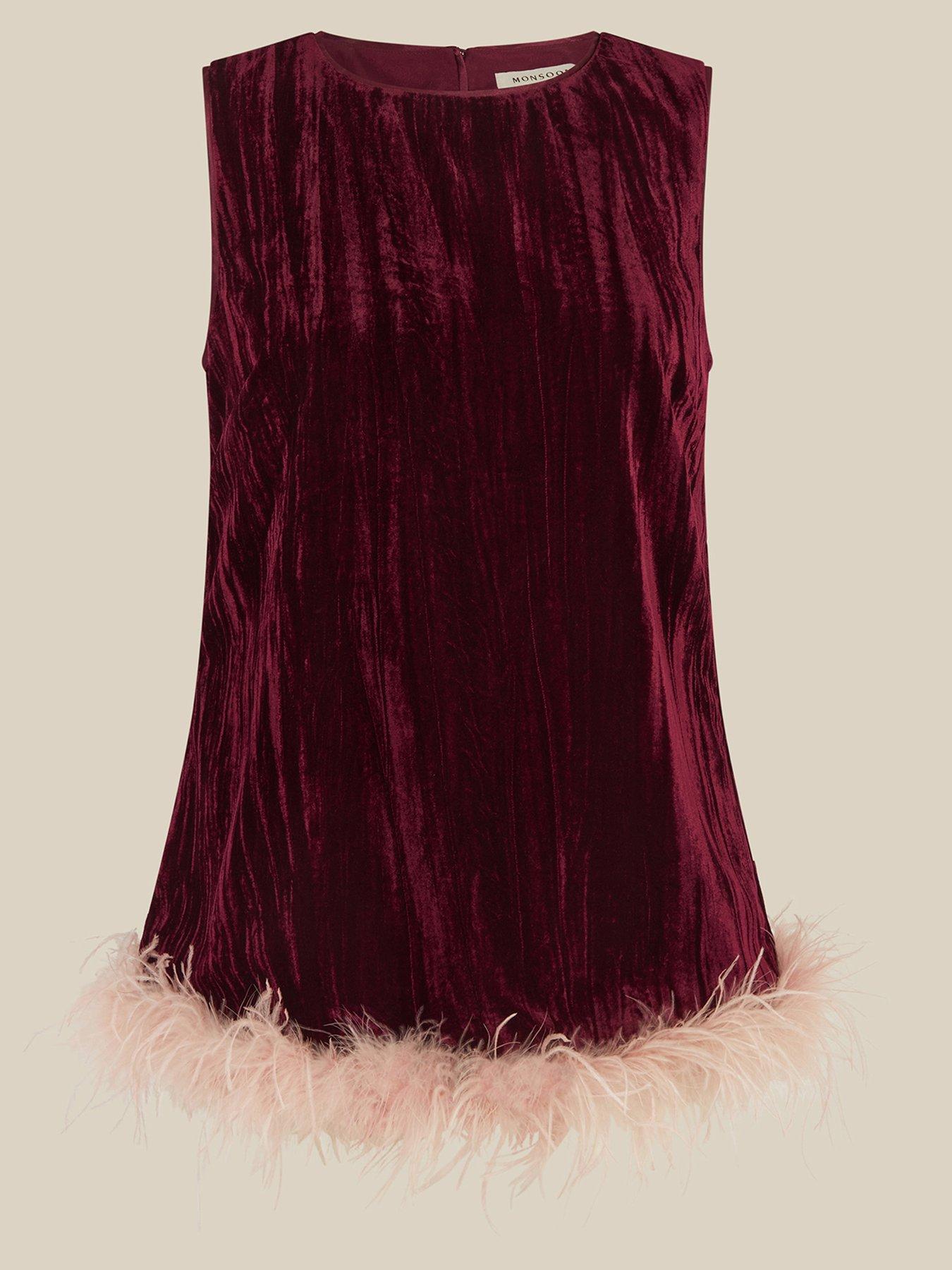 Image 7 of 7 of Monsoon Emma Velvet Top