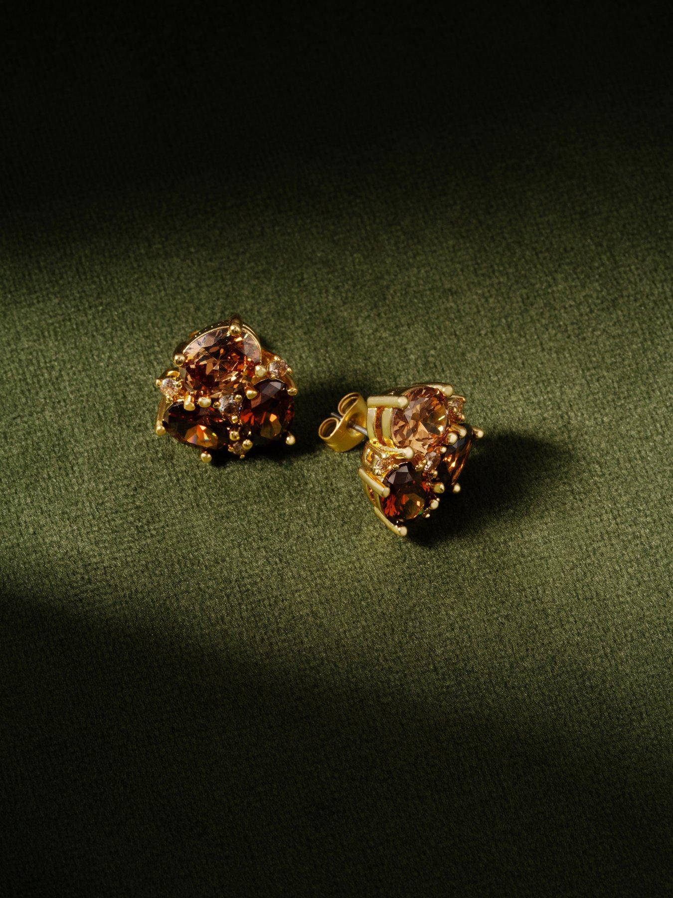 Image 5 of 7 of Cerene CERA: Statement Crystal Stud Earrings