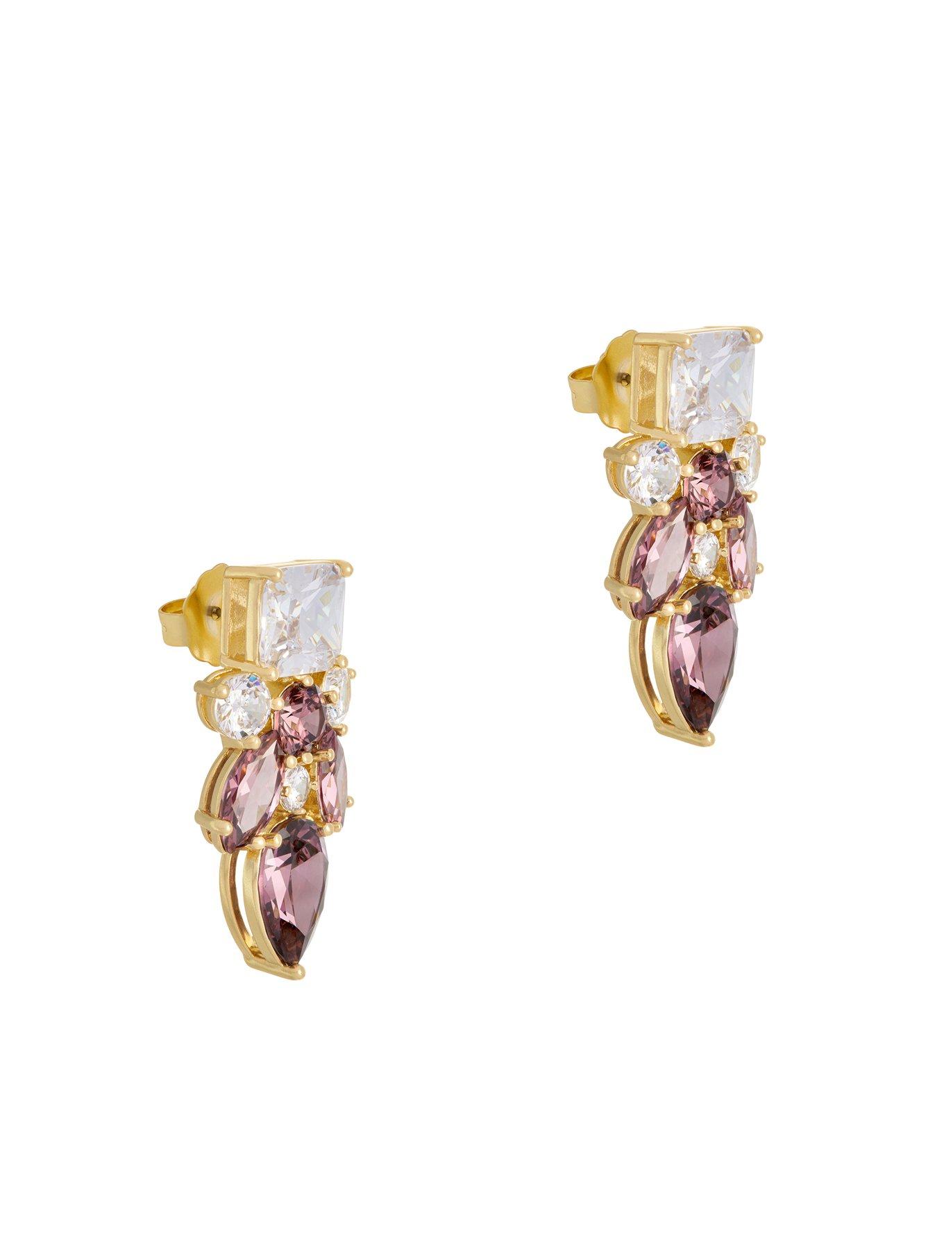 Image 6 of 7 of Cerene NUMA: Statement Crystal Drop Earrings
