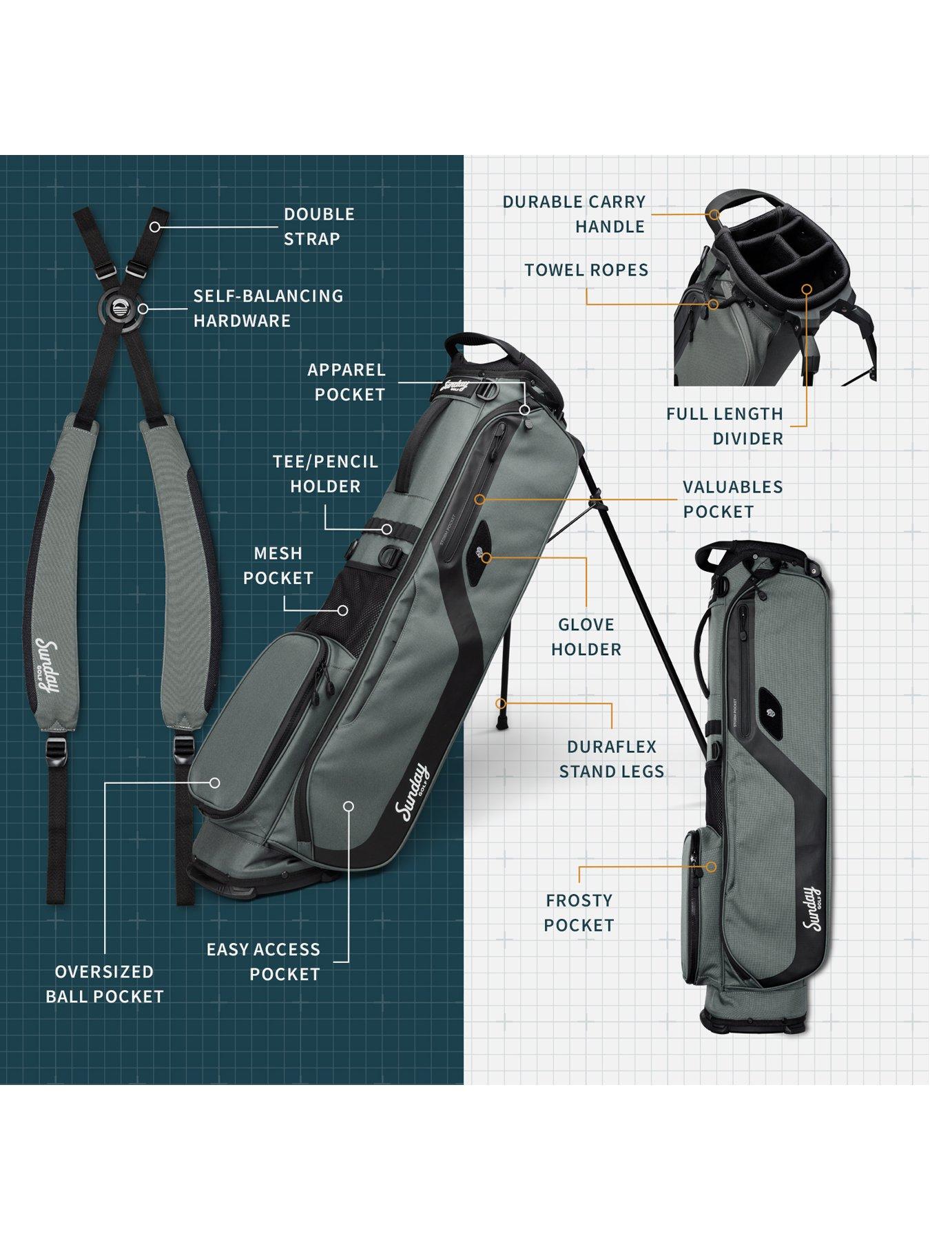 Image 2 of 8 of Sunday Golf EL CAMINO Golf Bag -Midnight Green