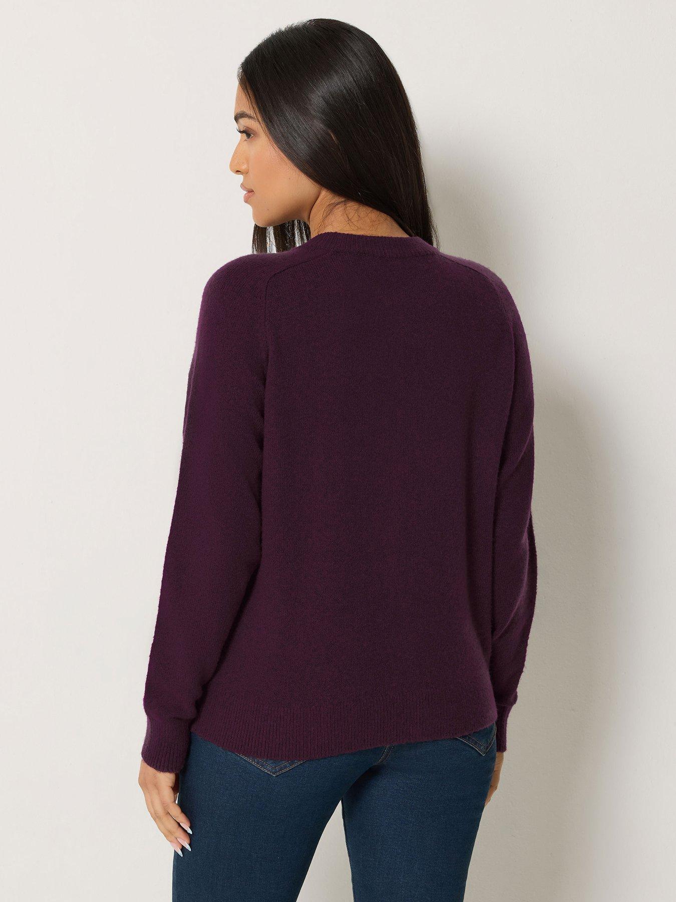 Image 2 of 3 of M&Co Petite Petite Button Detail Cardigan