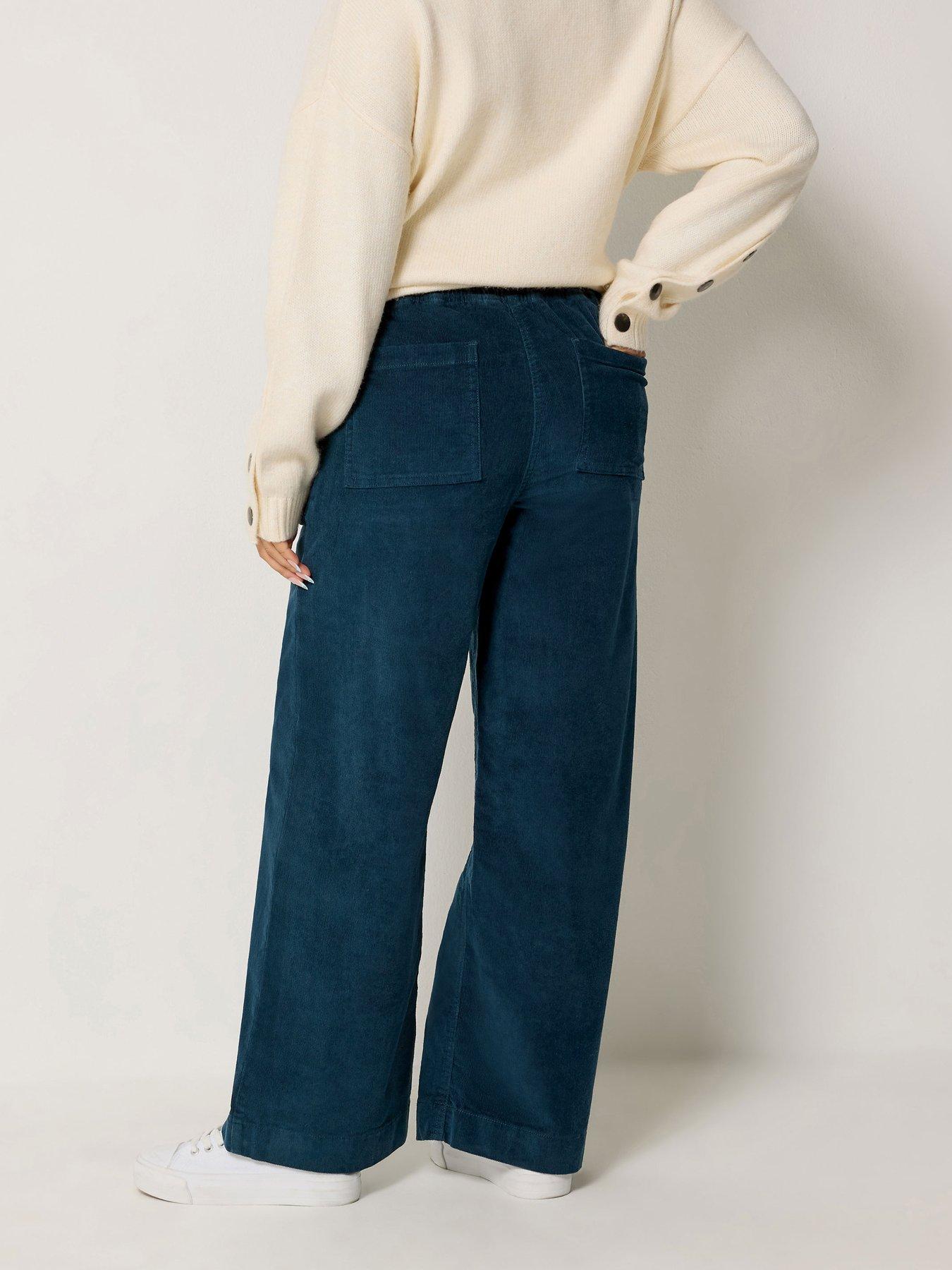 Image 2 of 4 of M&Co Petite Petite Carpenter Corduroy Trouser 27"