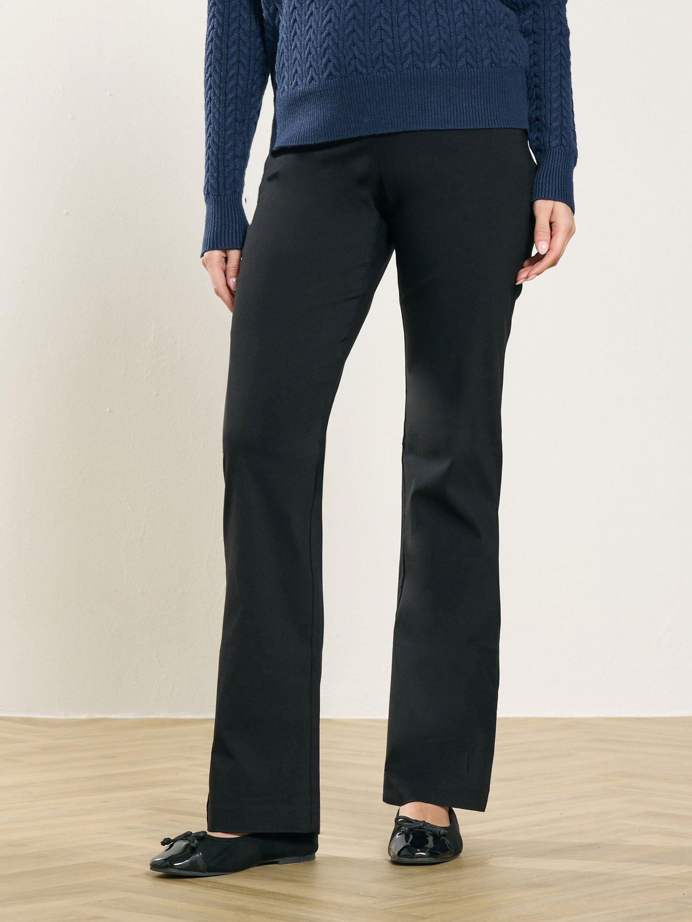 Image 1 of 4 of M&Co Petite Petite Bootcut Bengaline Trouser 27"