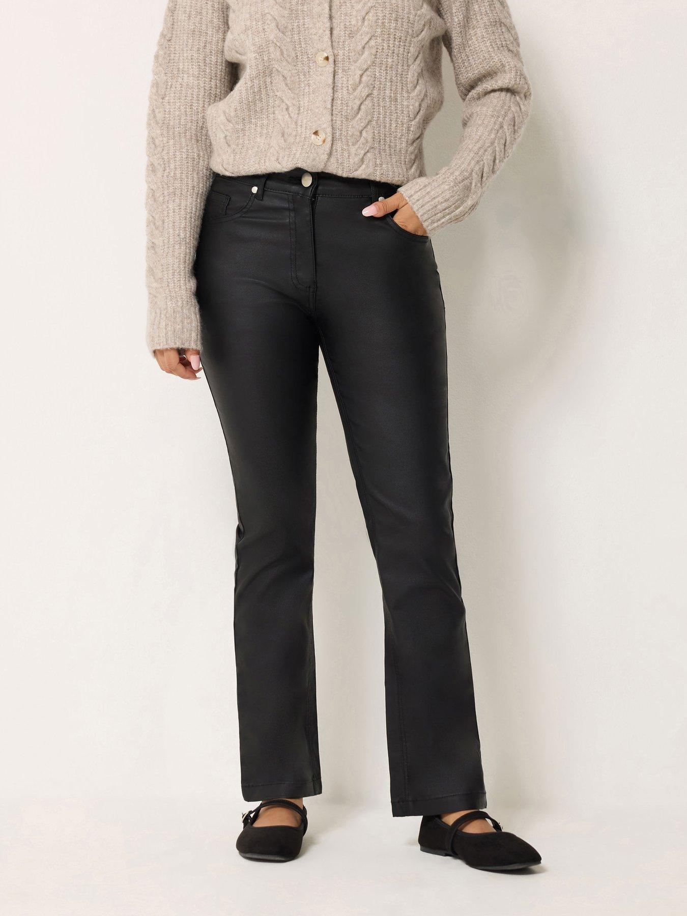 Image 1 of 4 of M&Co Petite Petite Coated Bootcut Jean 27"