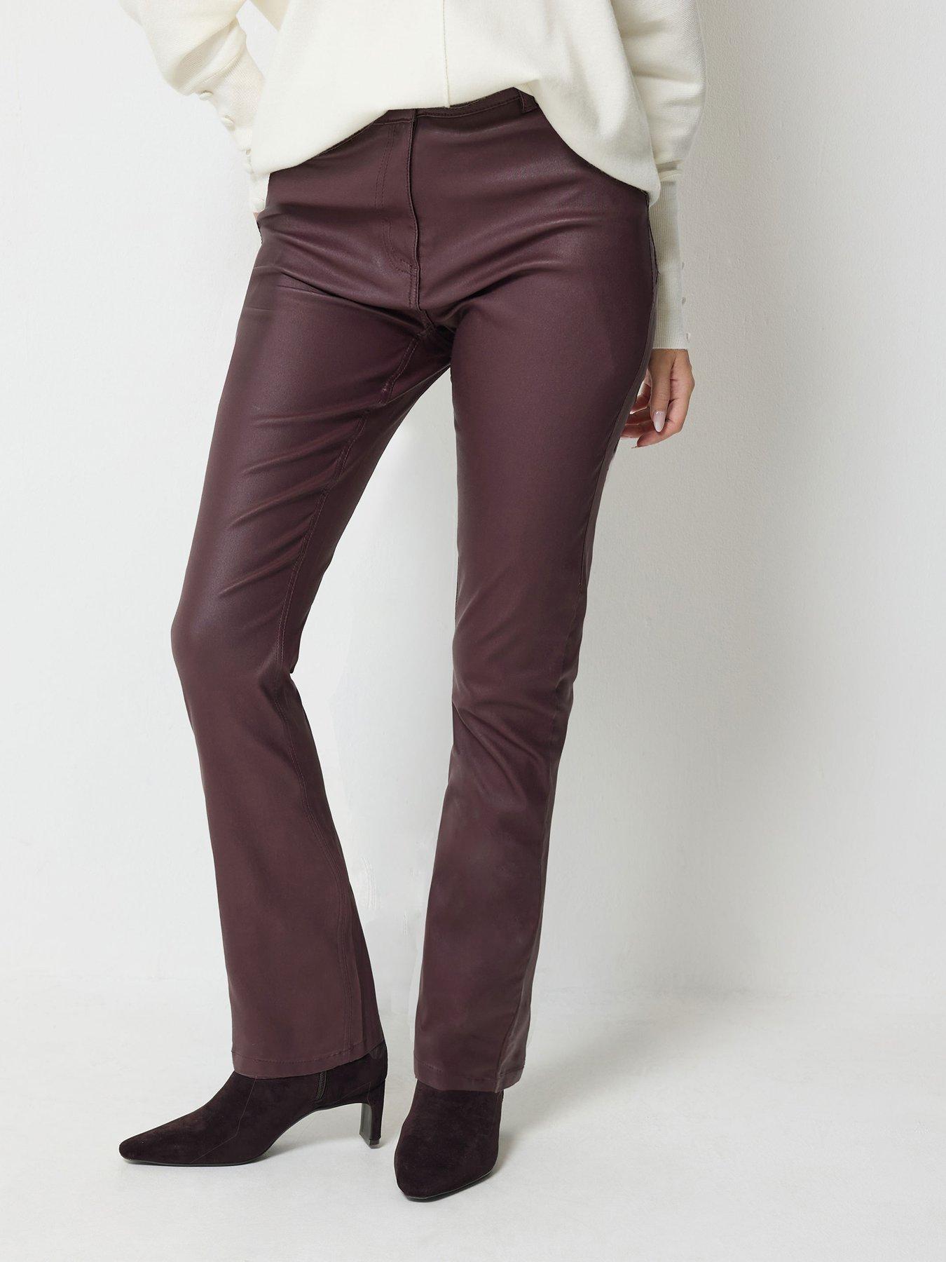 Image 1 of 4 of M&Co Petite Petite Coated Bootcut Jean 27"