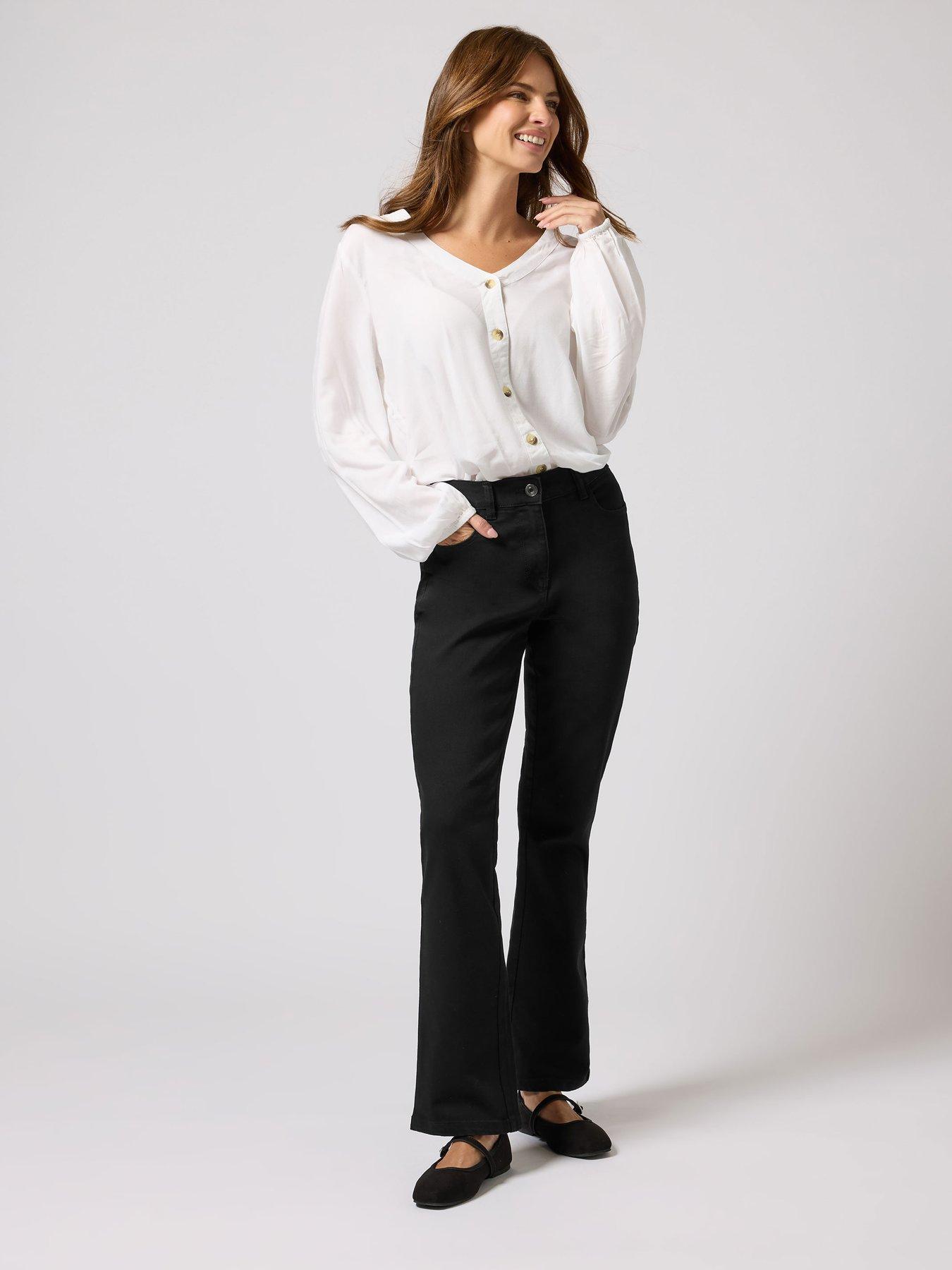Image 3 of 4 of M&Co Petite Petite Bootcut Jean 27"