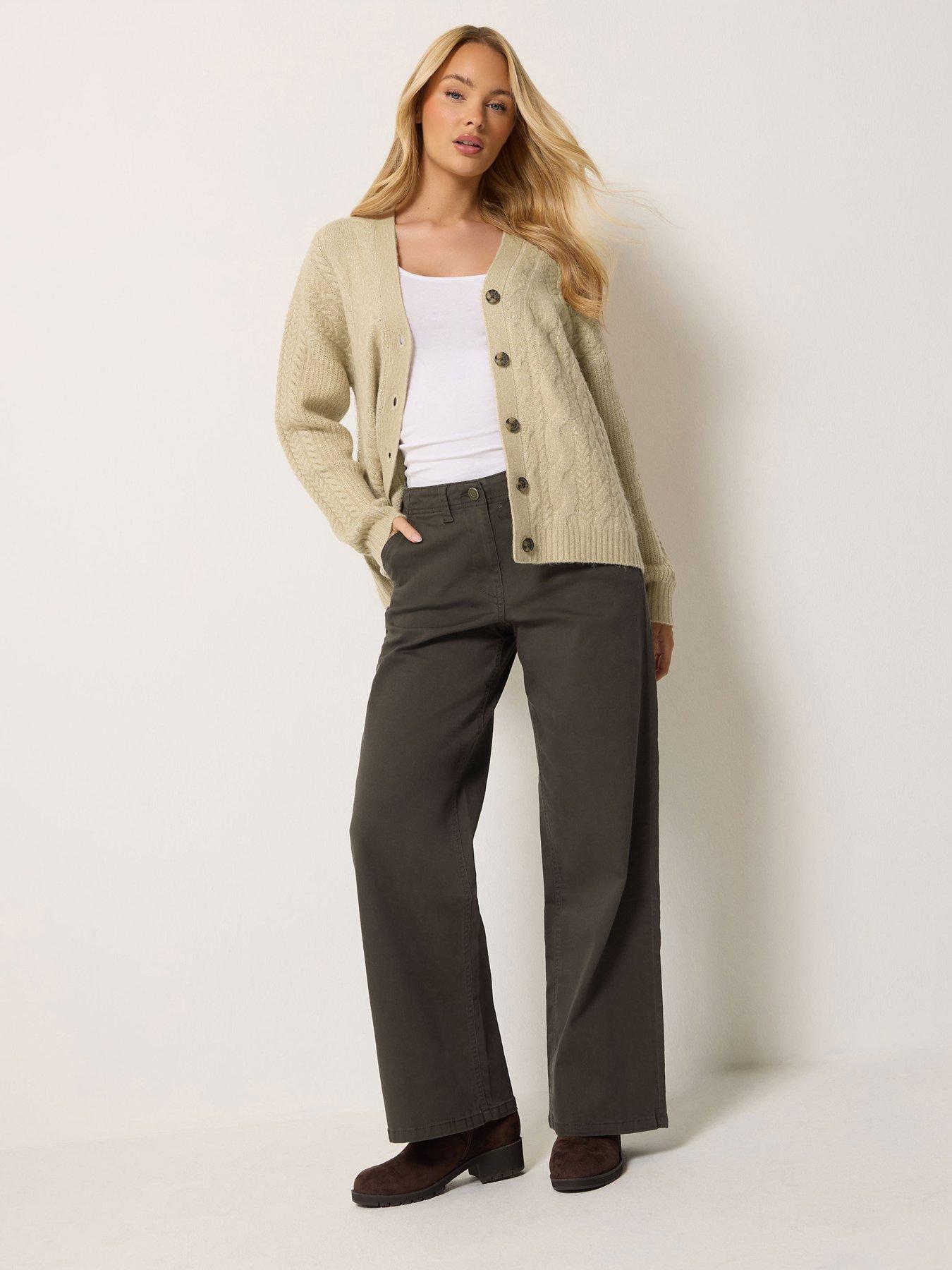 Image 1 of 4 of M&Co Petite Petite Wide Leg Jean 27"