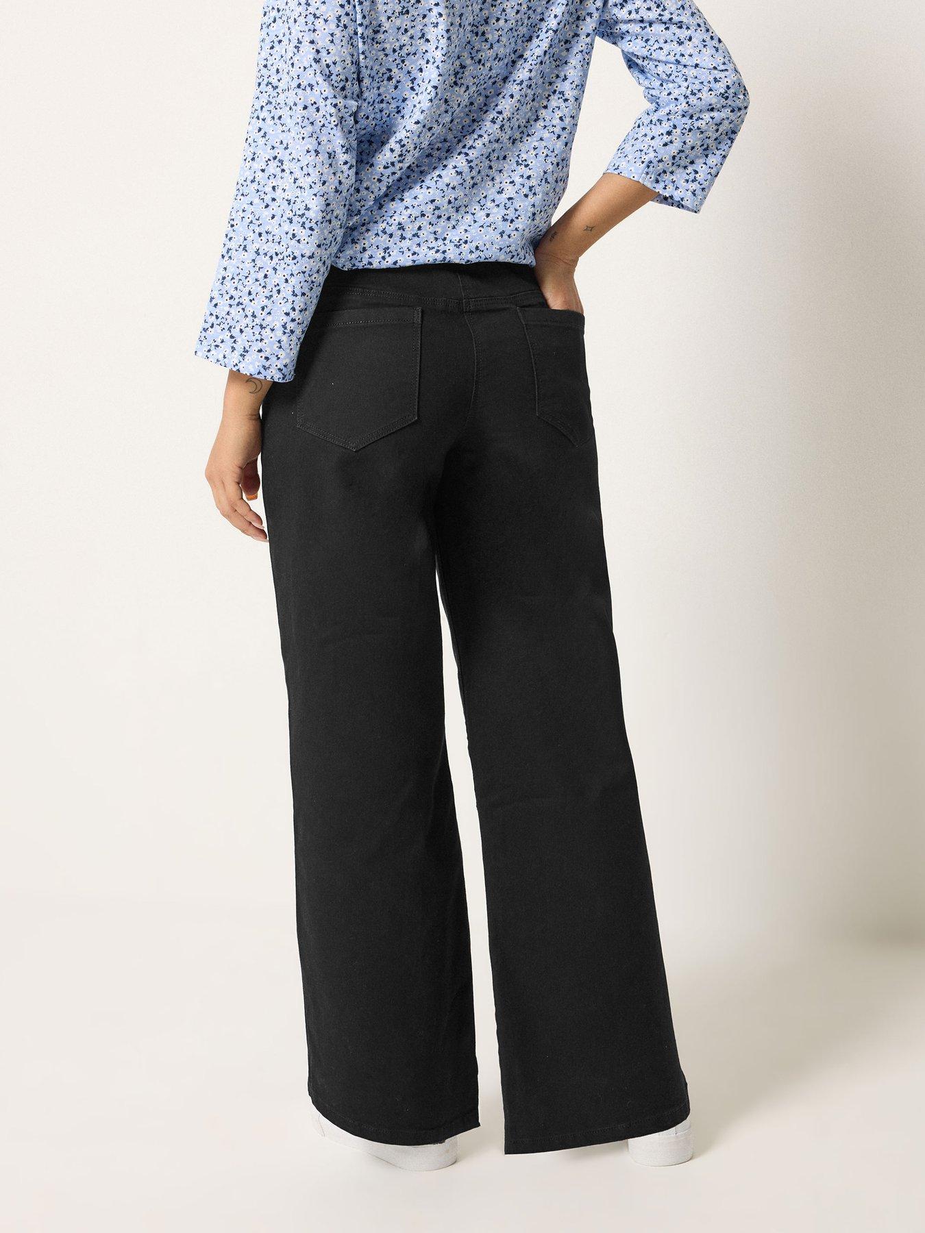 Image 2 of 4 of M&Co Petite Petite Petite Wide Leg Jegging 27"