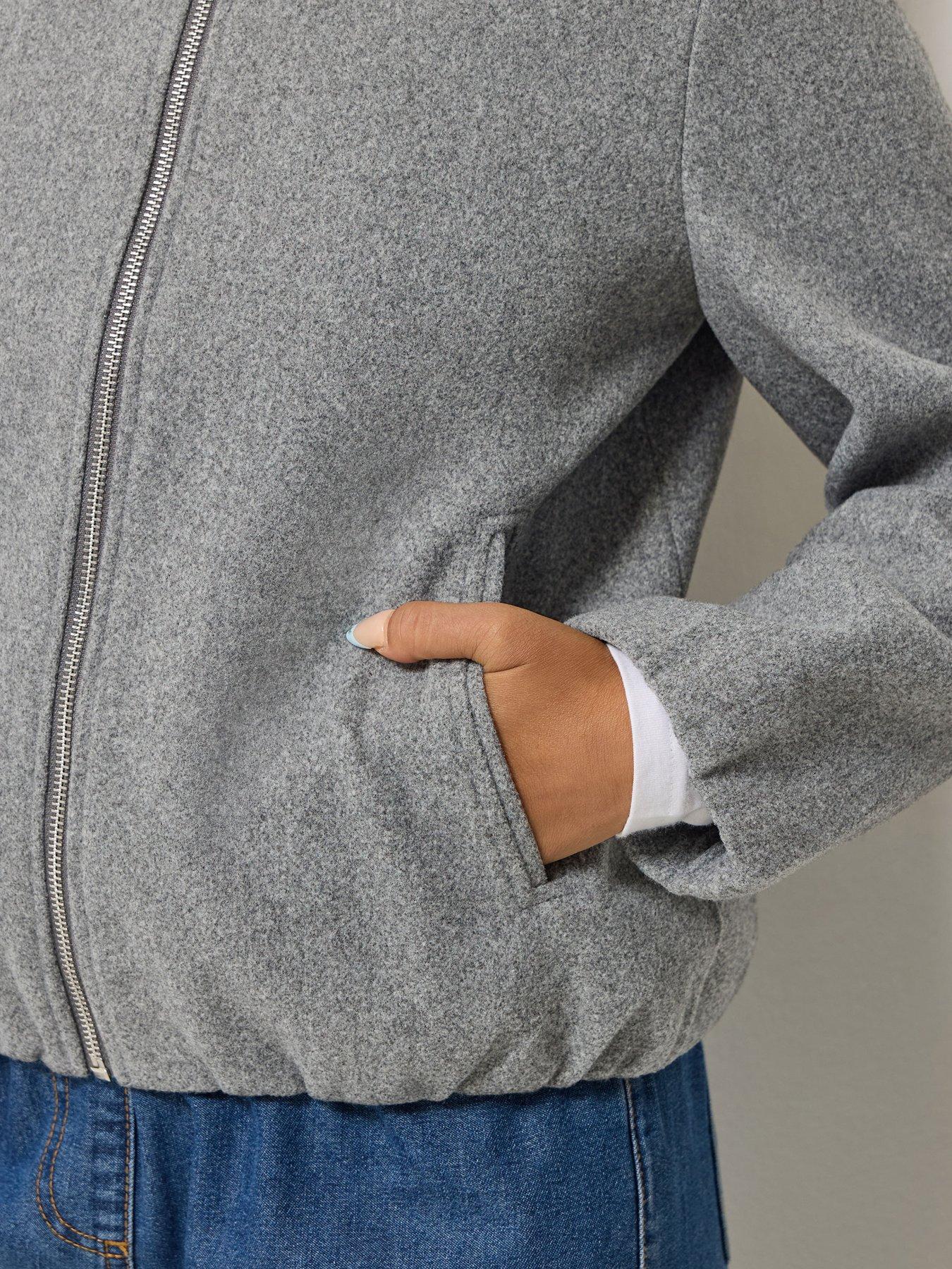 Image 4 of 4 of M&Co Petite Petite Zip Through Jacket
